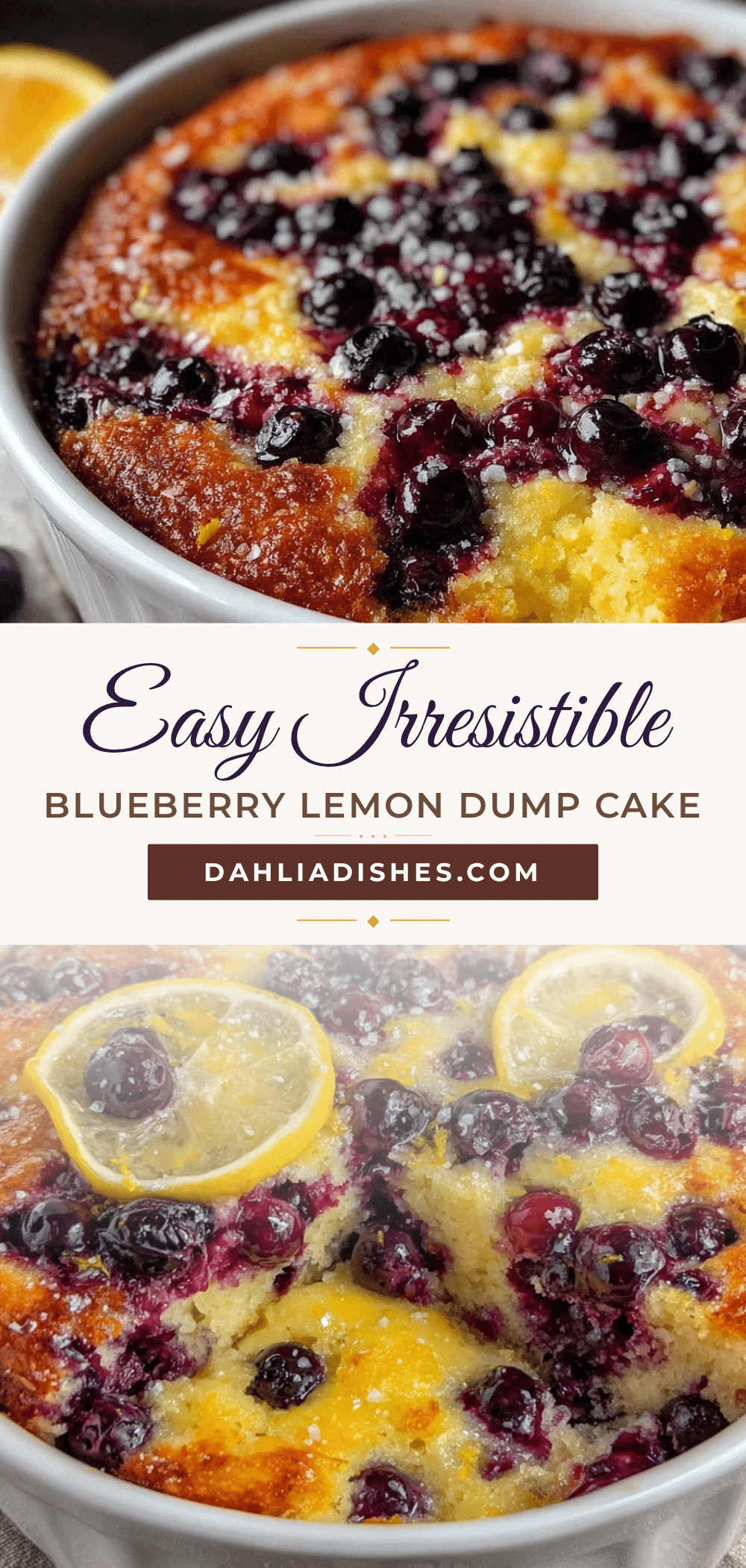 blueberry lemon dump cake recipe