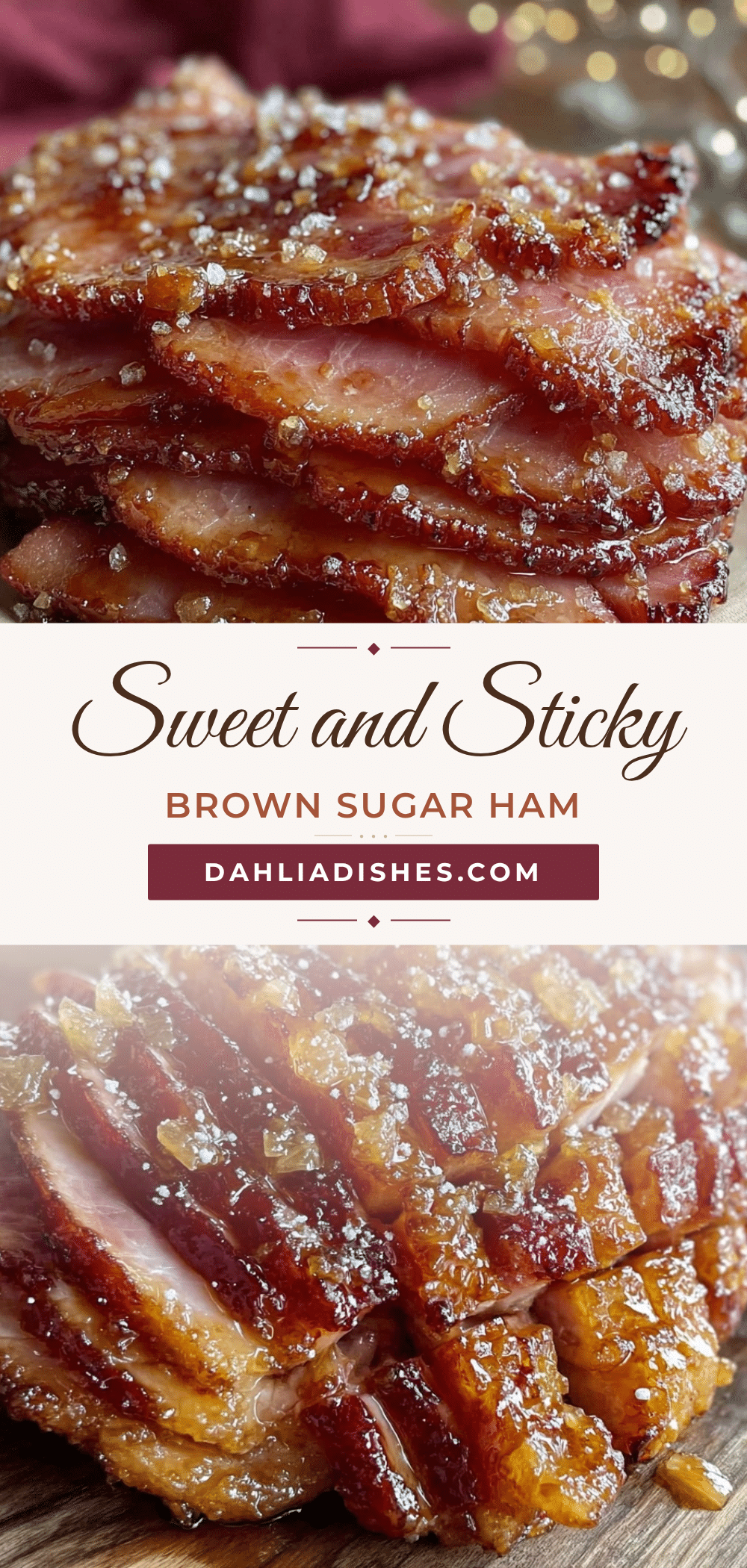 brown sugar glazed ham slices recipe