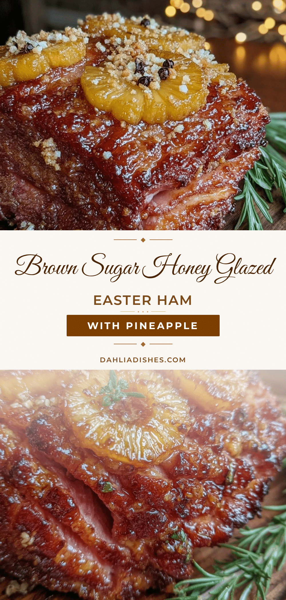 brown sugar honey glazed ham recipe