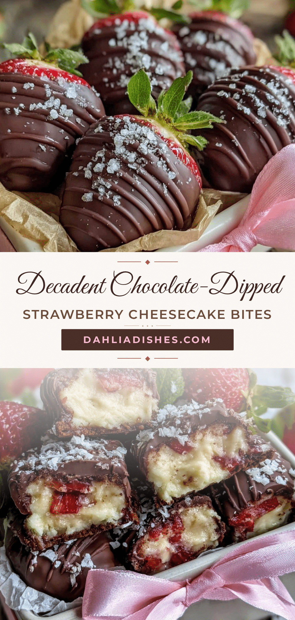 chocolate-dipped strawberry cheesecake bites recipe