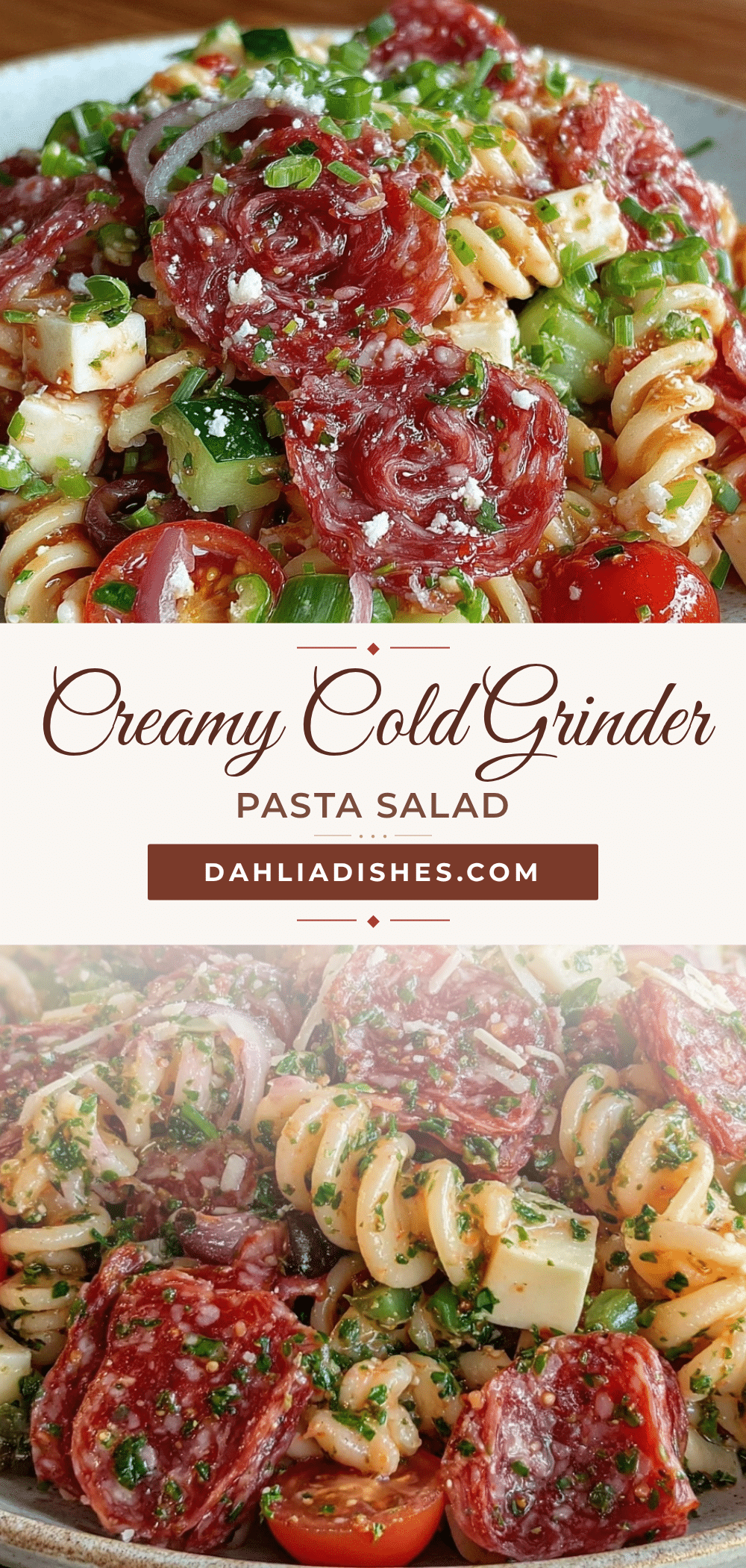 cold grinder sandwich pasta salad recipe