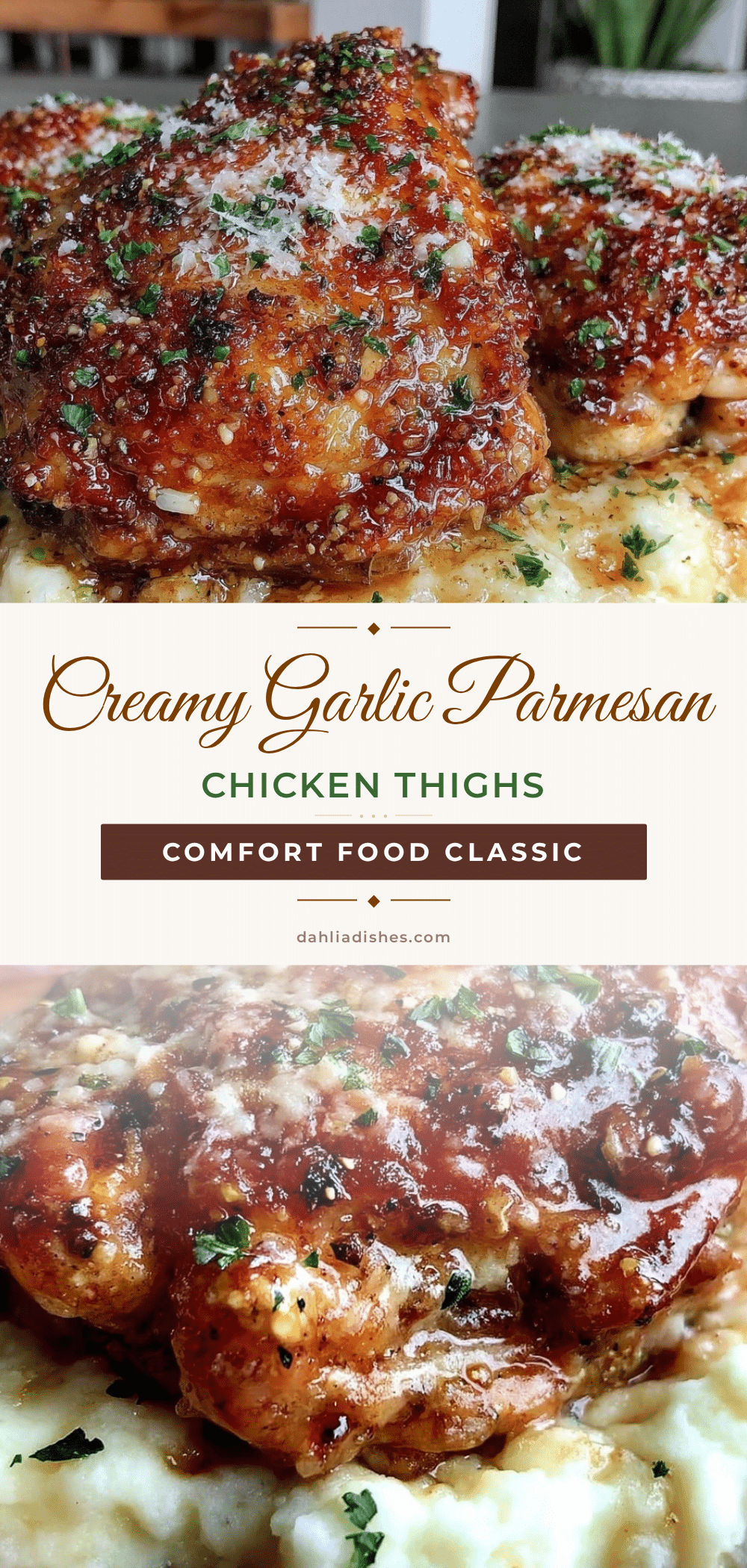 cozy crockpot garlic parmesan chicken thighs recipe