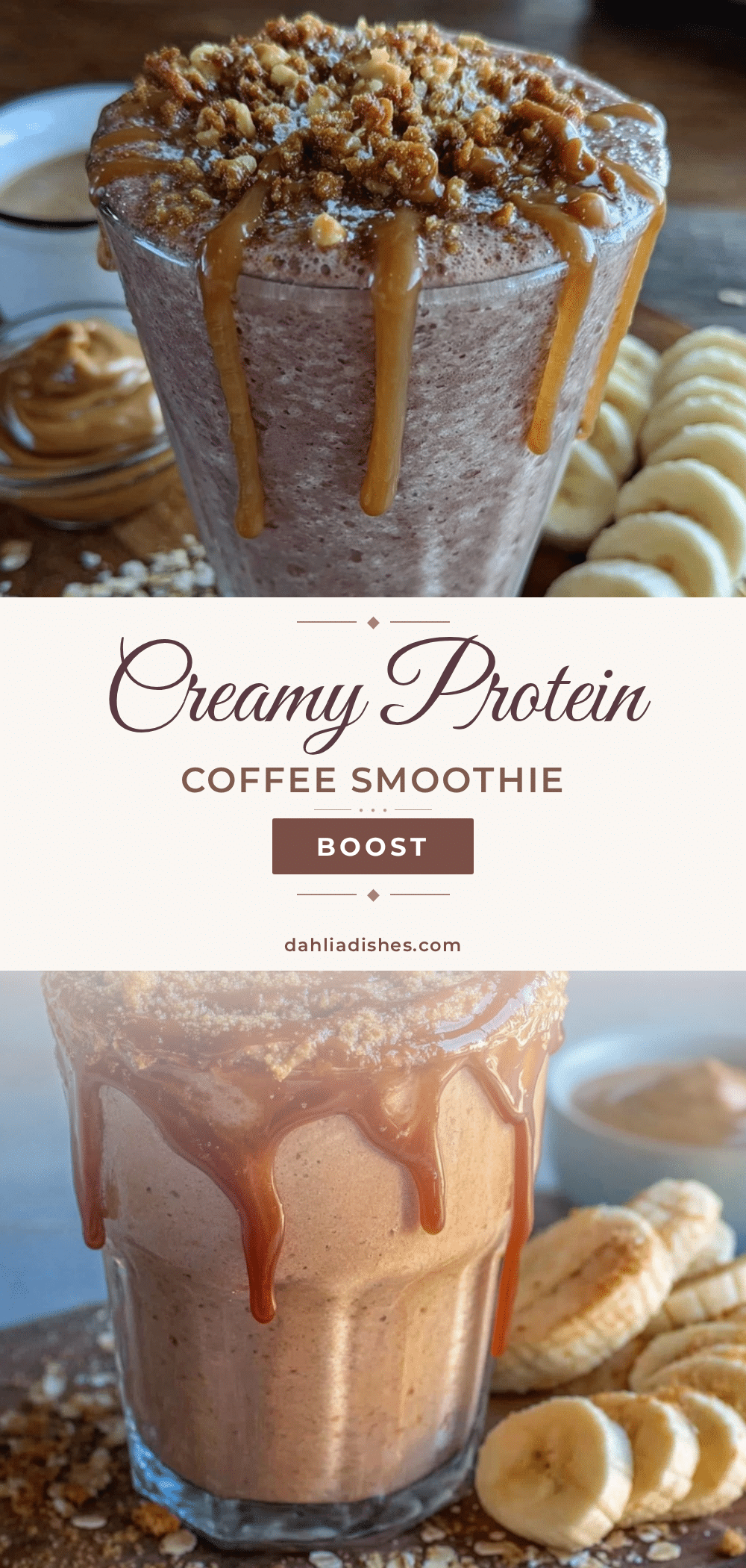 creamy instant oat protein coffee smoothie recipe