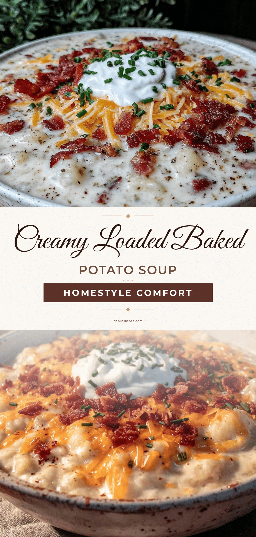 creamy loaded baked potato soup recipe