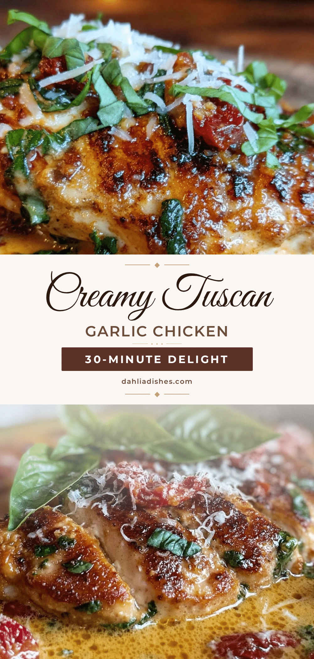creamy tuscan garlic chicken breast recipe