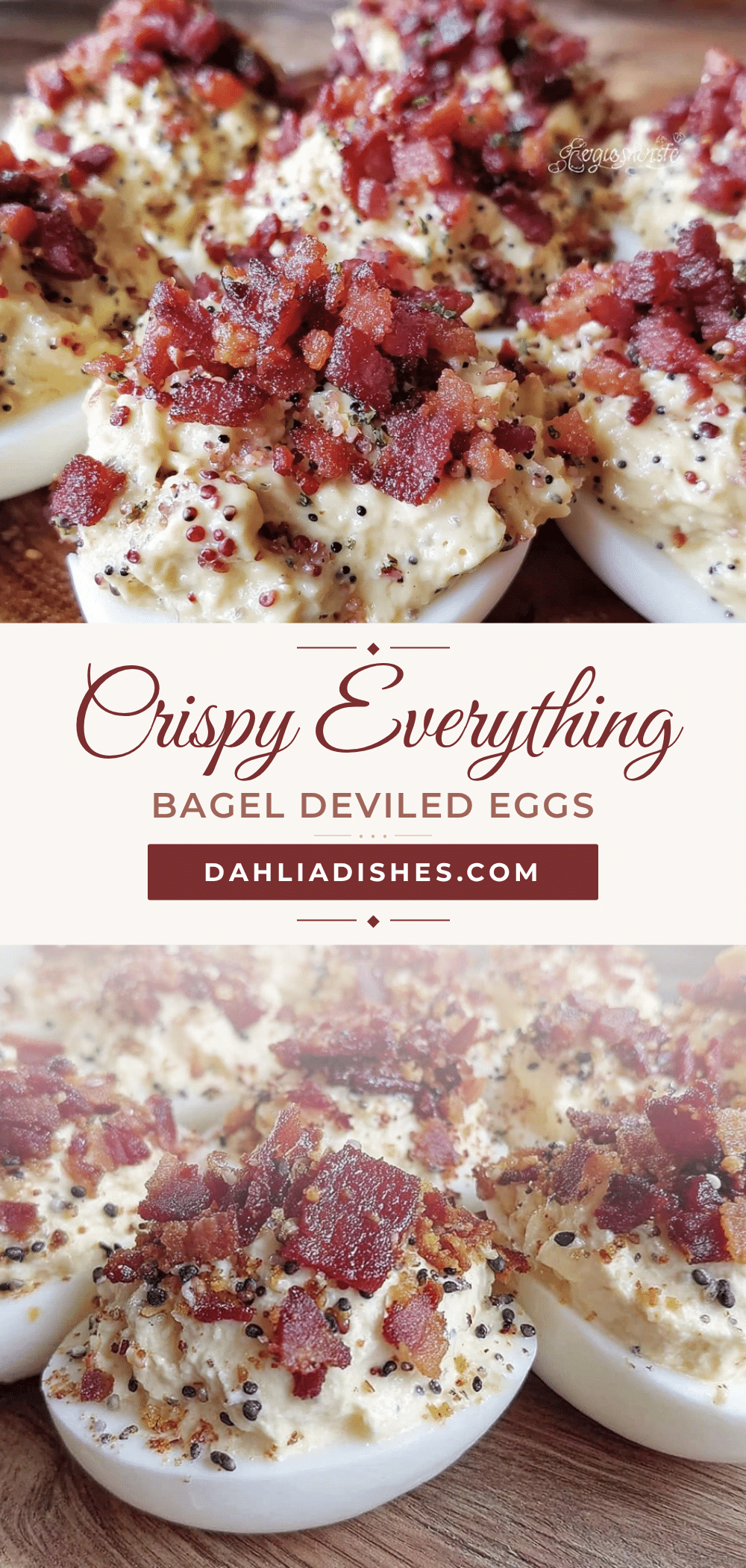 crispy everything bagel deviled eggs recipe