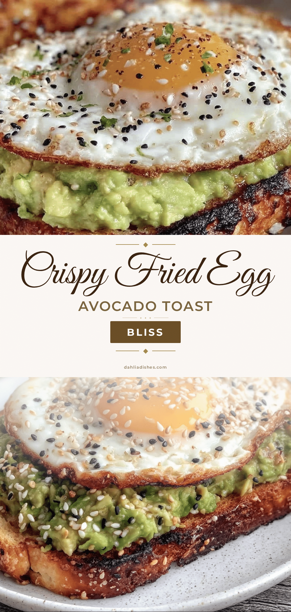 crispy fried egg and avocado toast recipe