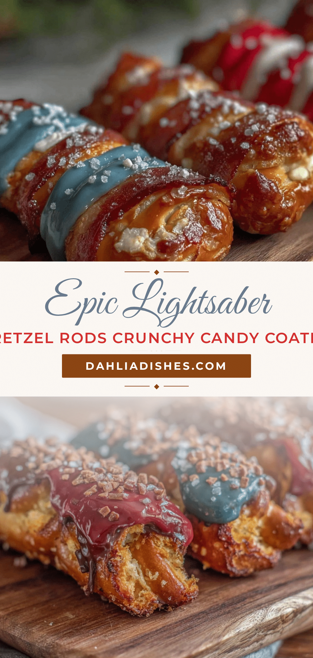 crispy lightsaber pretzel rods recipe