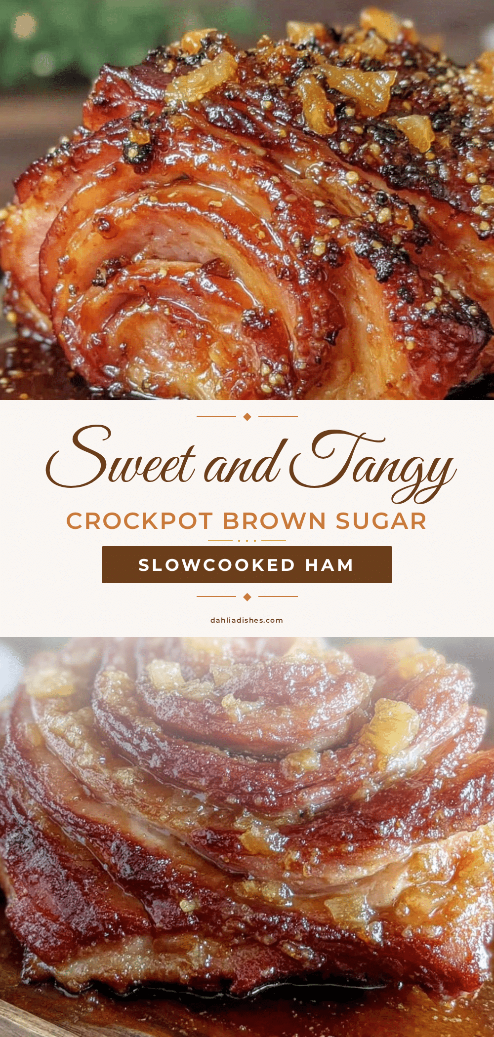 crockpot brown sugar dijon ham recipe
