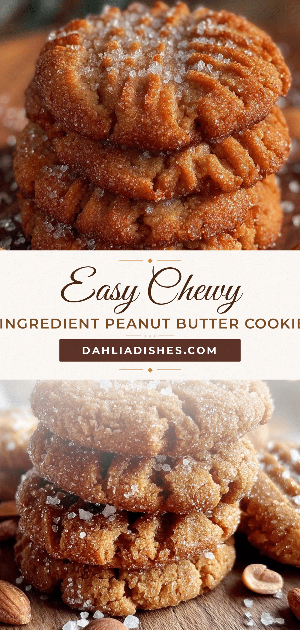 easy chewy peanut butter cookies recipe