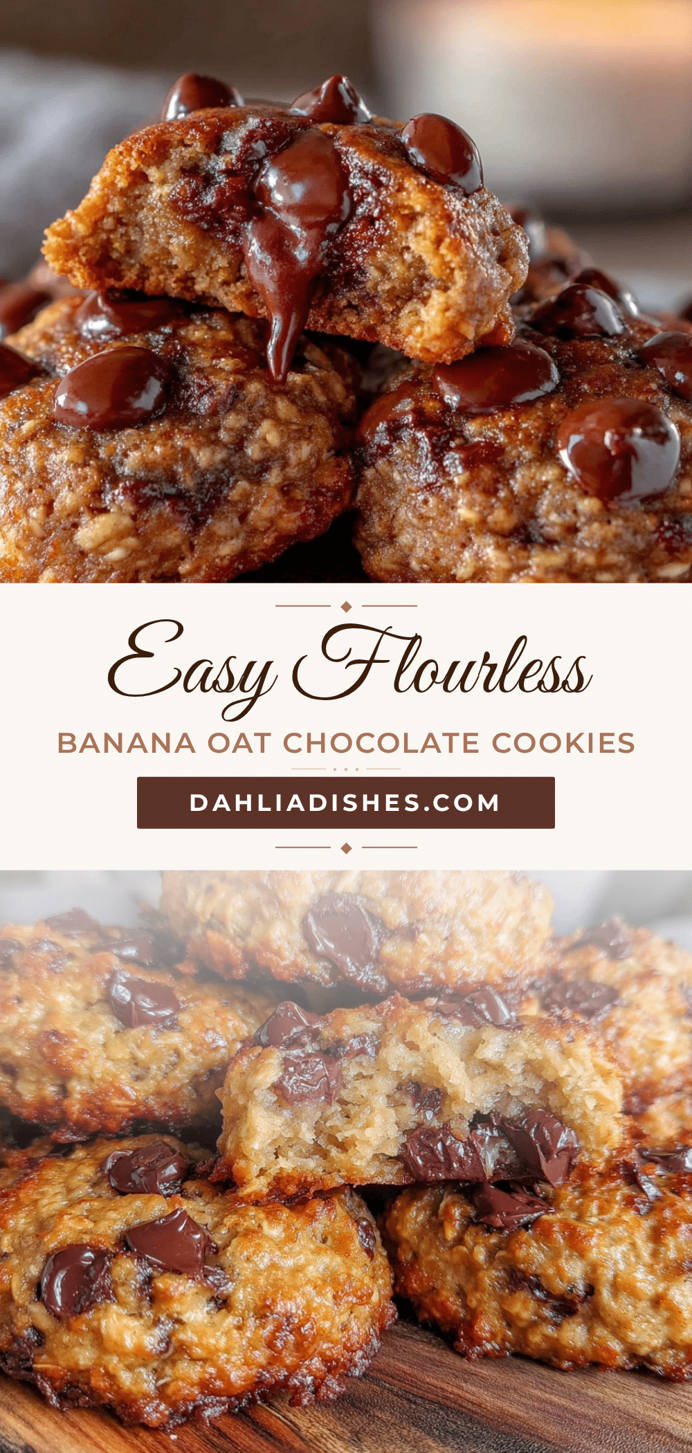 flourless banana oat chocolate chip breakfast cookies recipe