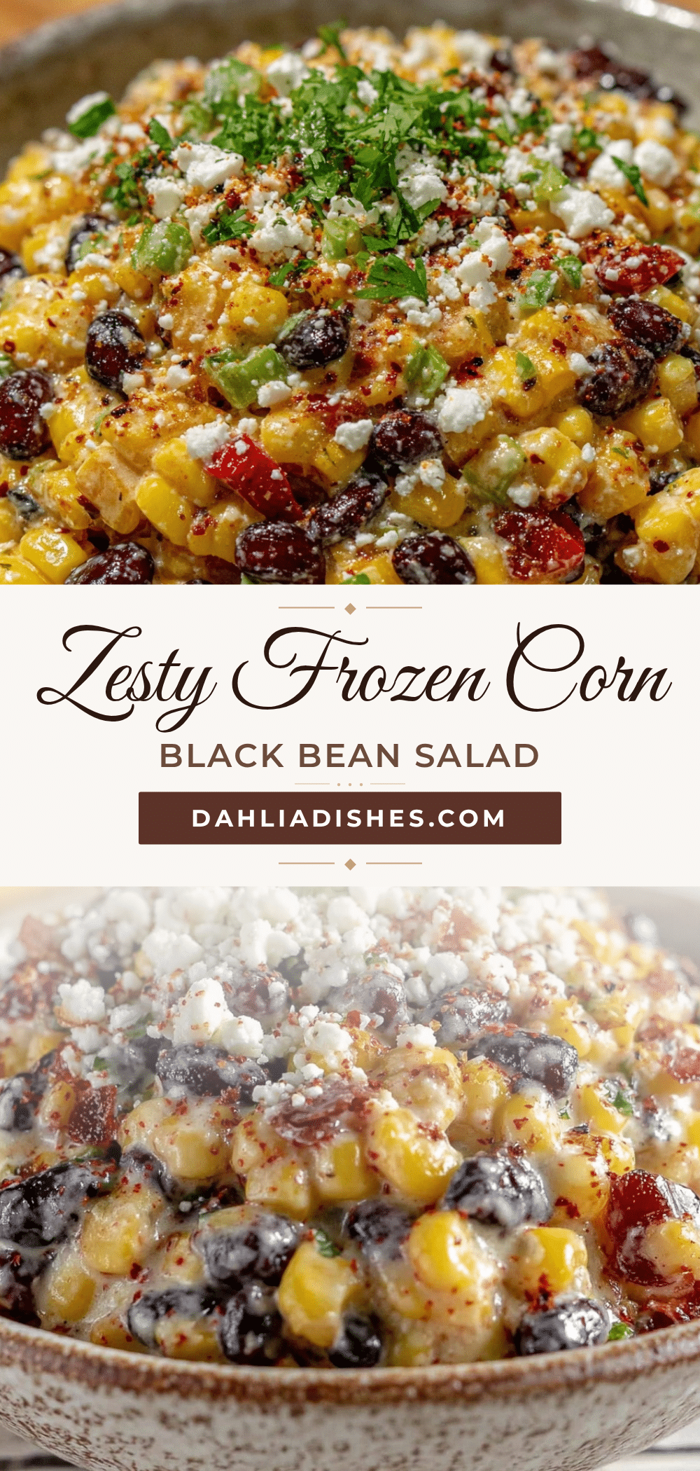 fresh frozen corn and black bean street corn salad recipe