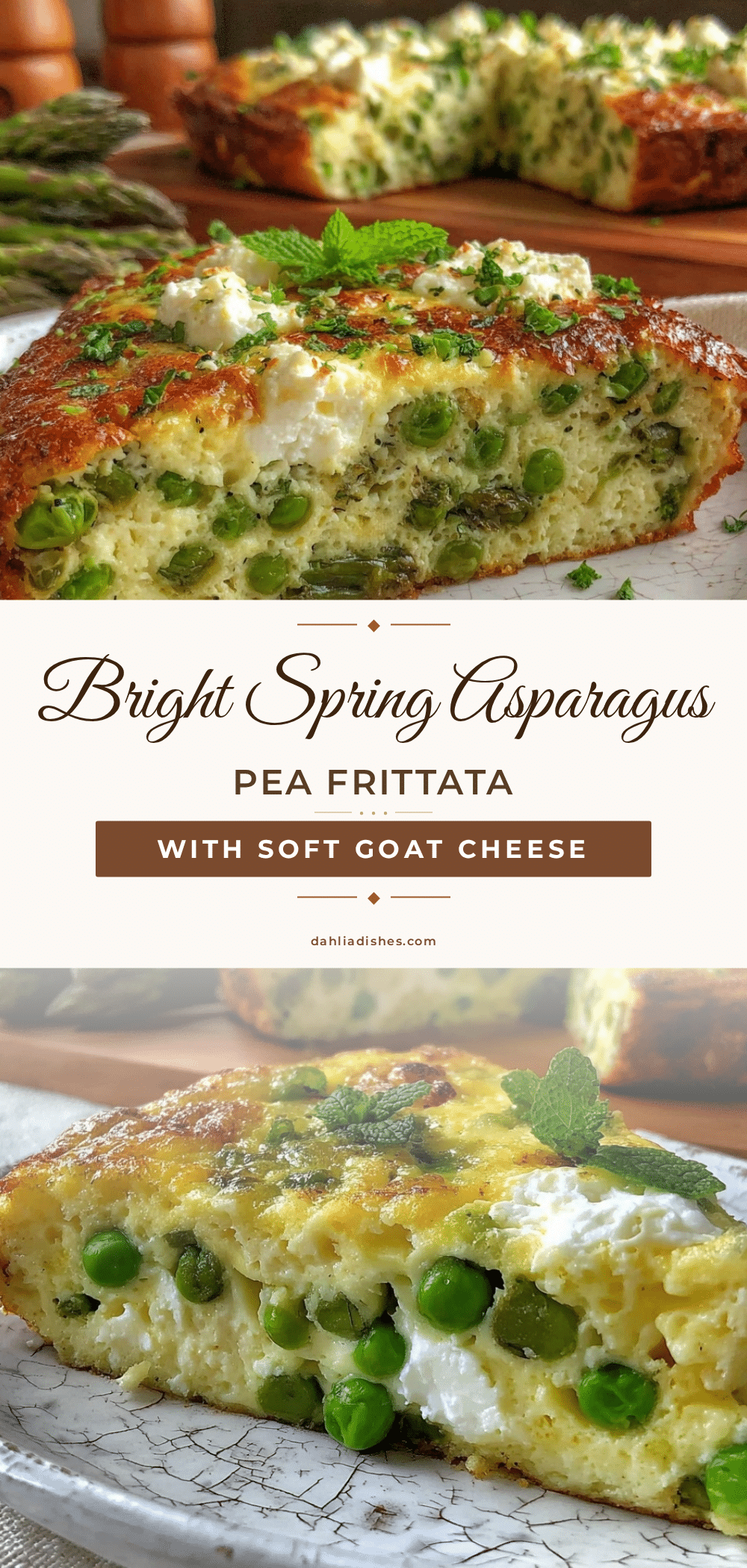 fresh spring asparagus and pea frittata recipe