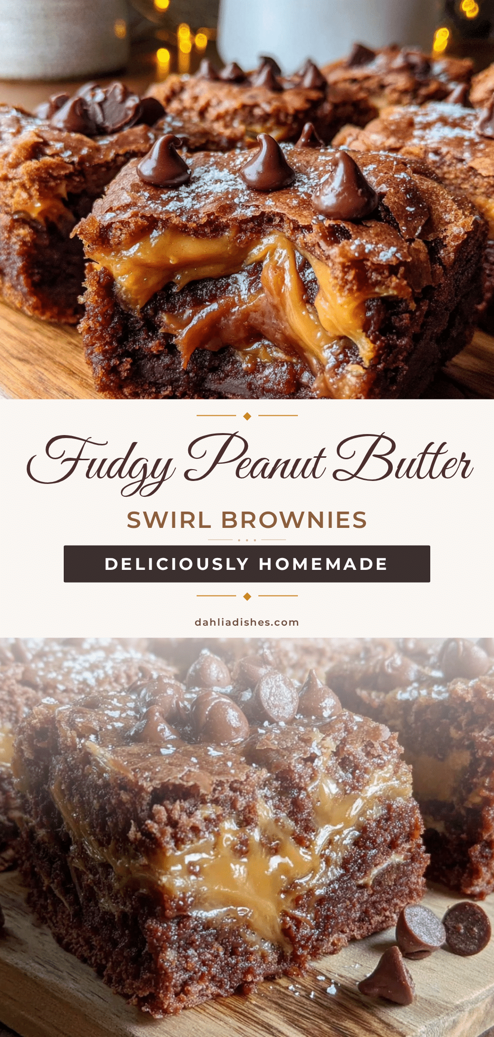 fudgy box mix brownies with peanut butter swirl recipe