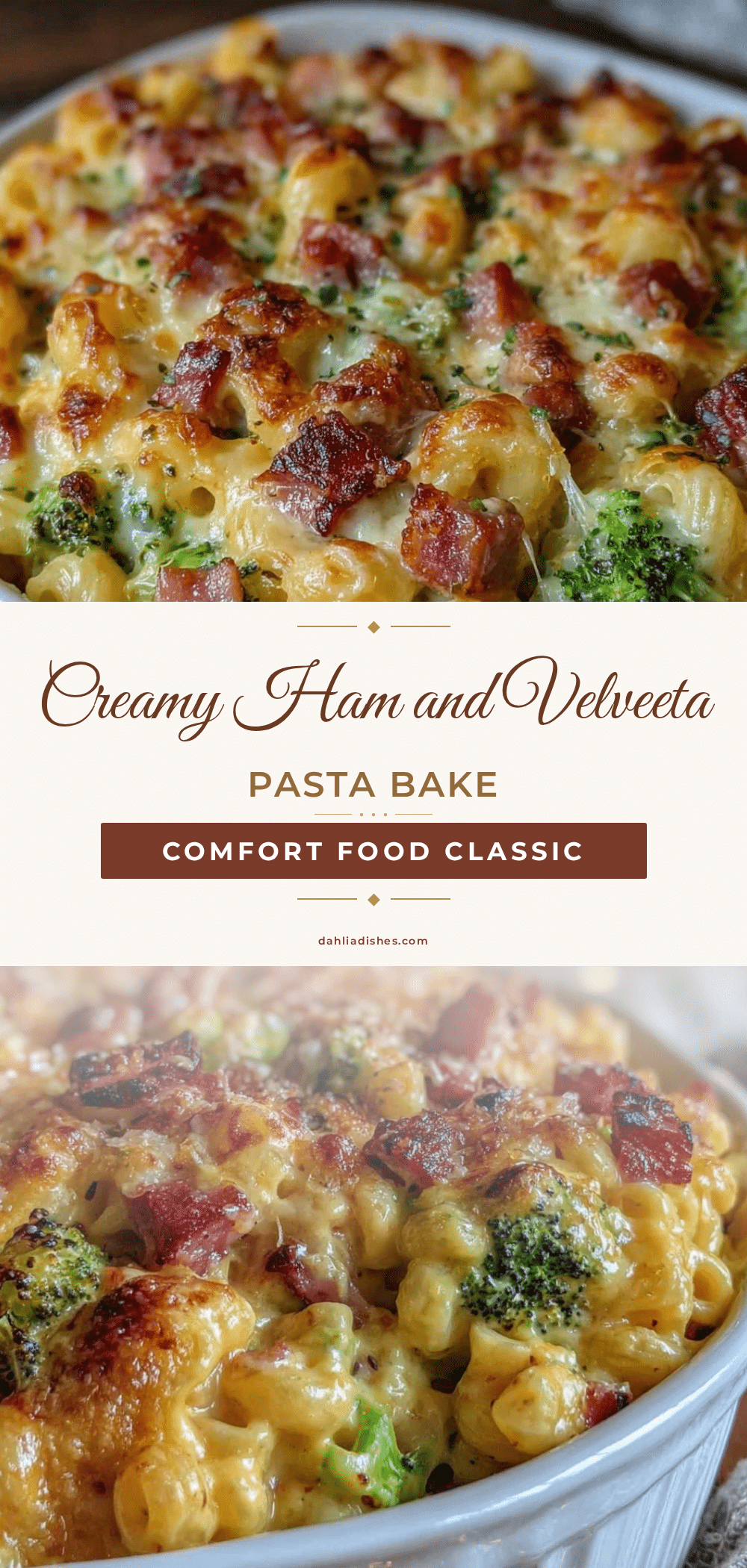 Ham and Velveeta Pasta Bake recipe