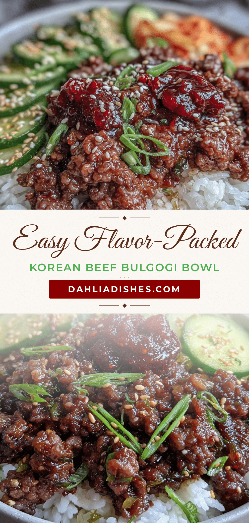 korean ground beef bulgogi rice bowl recipe