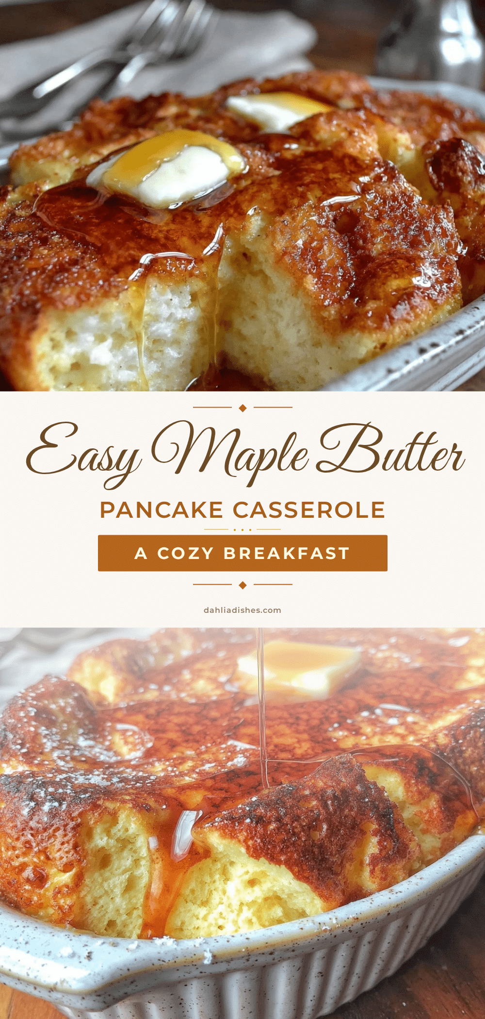 maple butter pancake breakfast casserole recipe