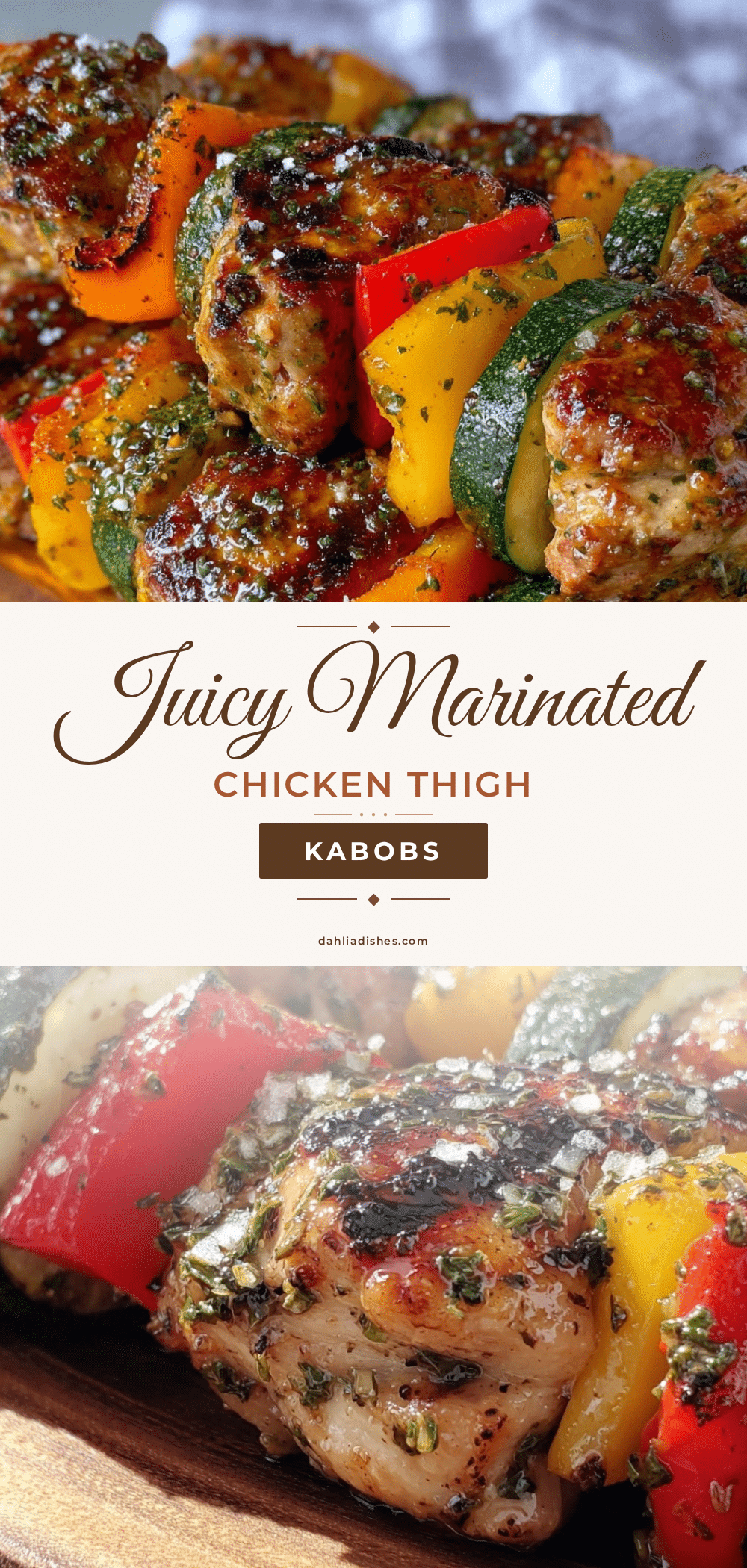 marinated chicken thigh kabobs recipe