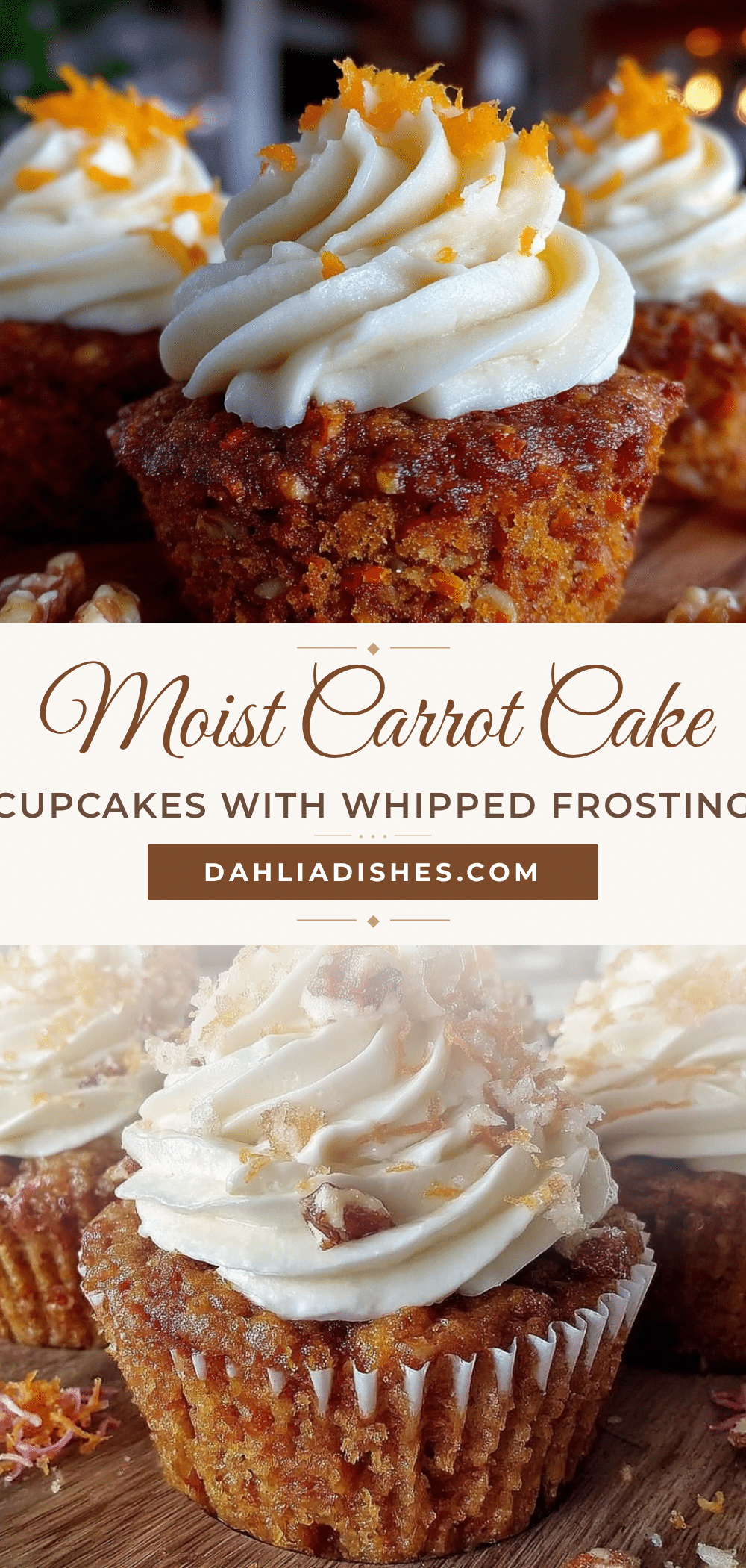 moist carrot cake cupcakes recipe