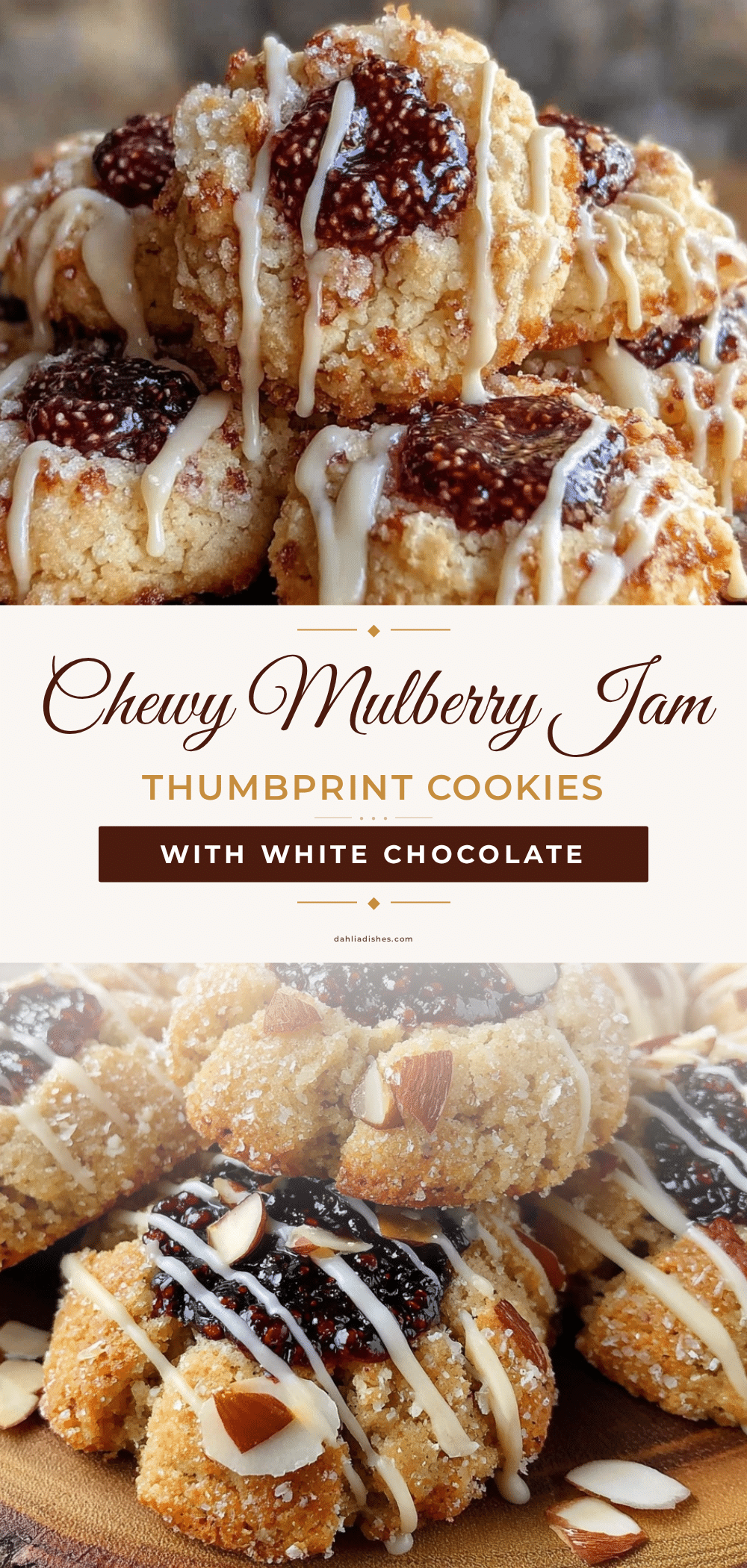 mulberry jam thumbprint cookies recipe