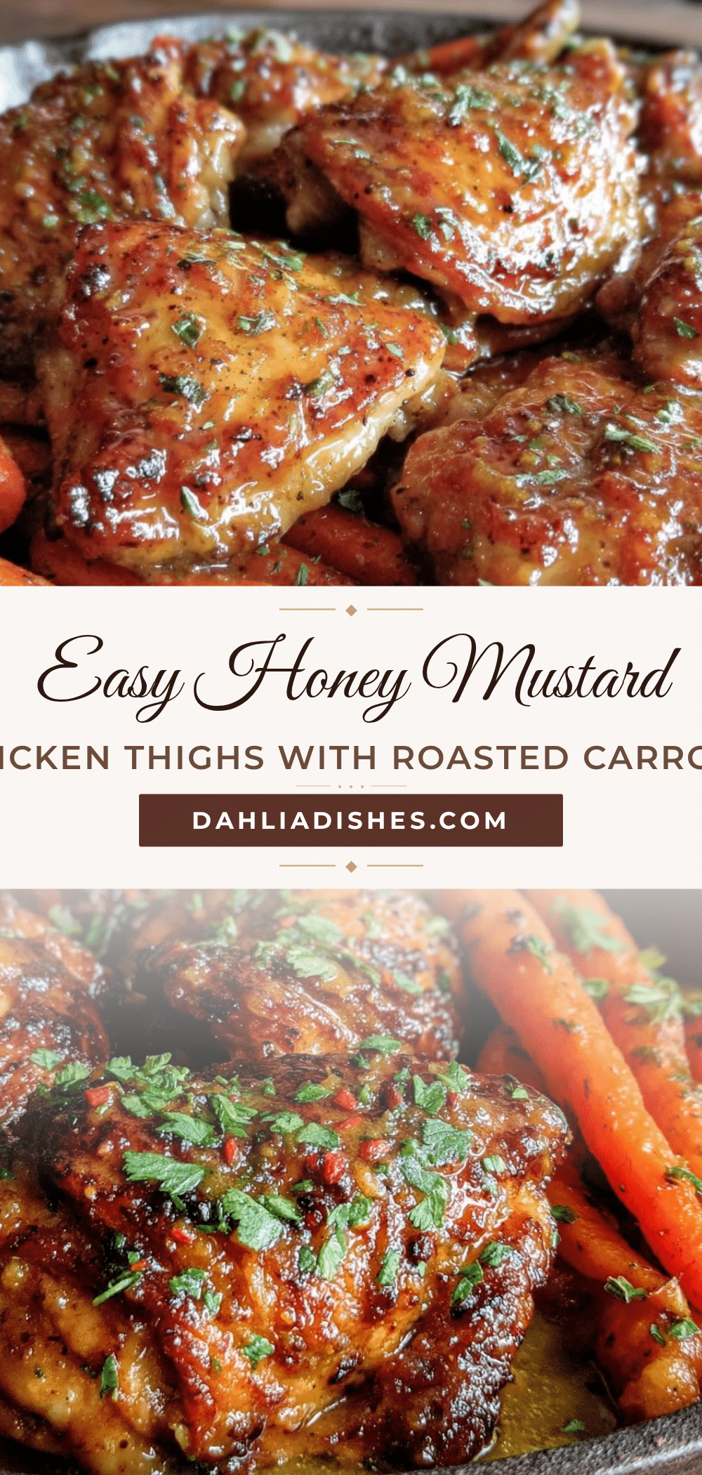 one-pan honey mustard chicken thighs recipe