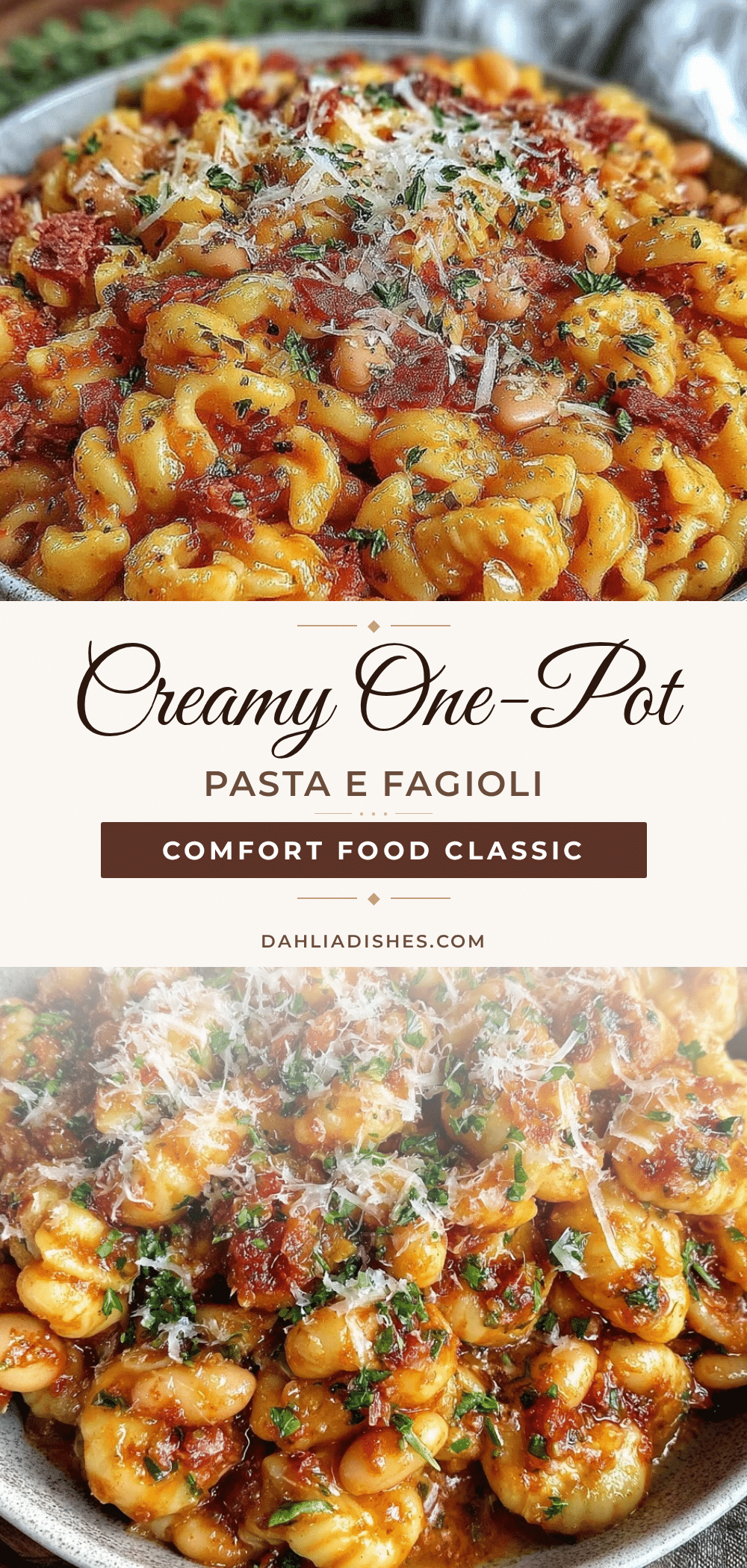 one-pot pasta e fagioli recipe