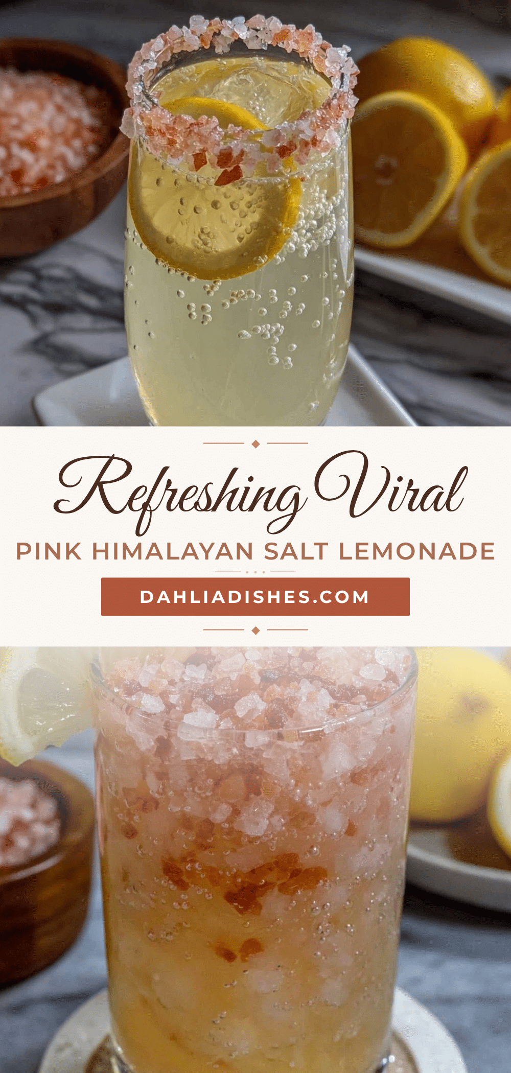 pink Himalayan salt electrolyte lemonade recipe