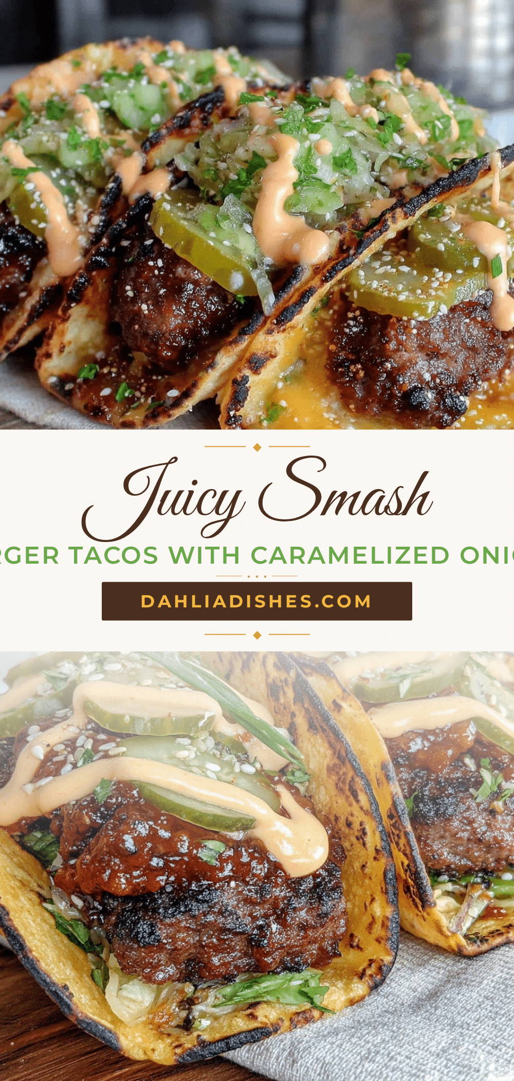 smash burger tacos recipe