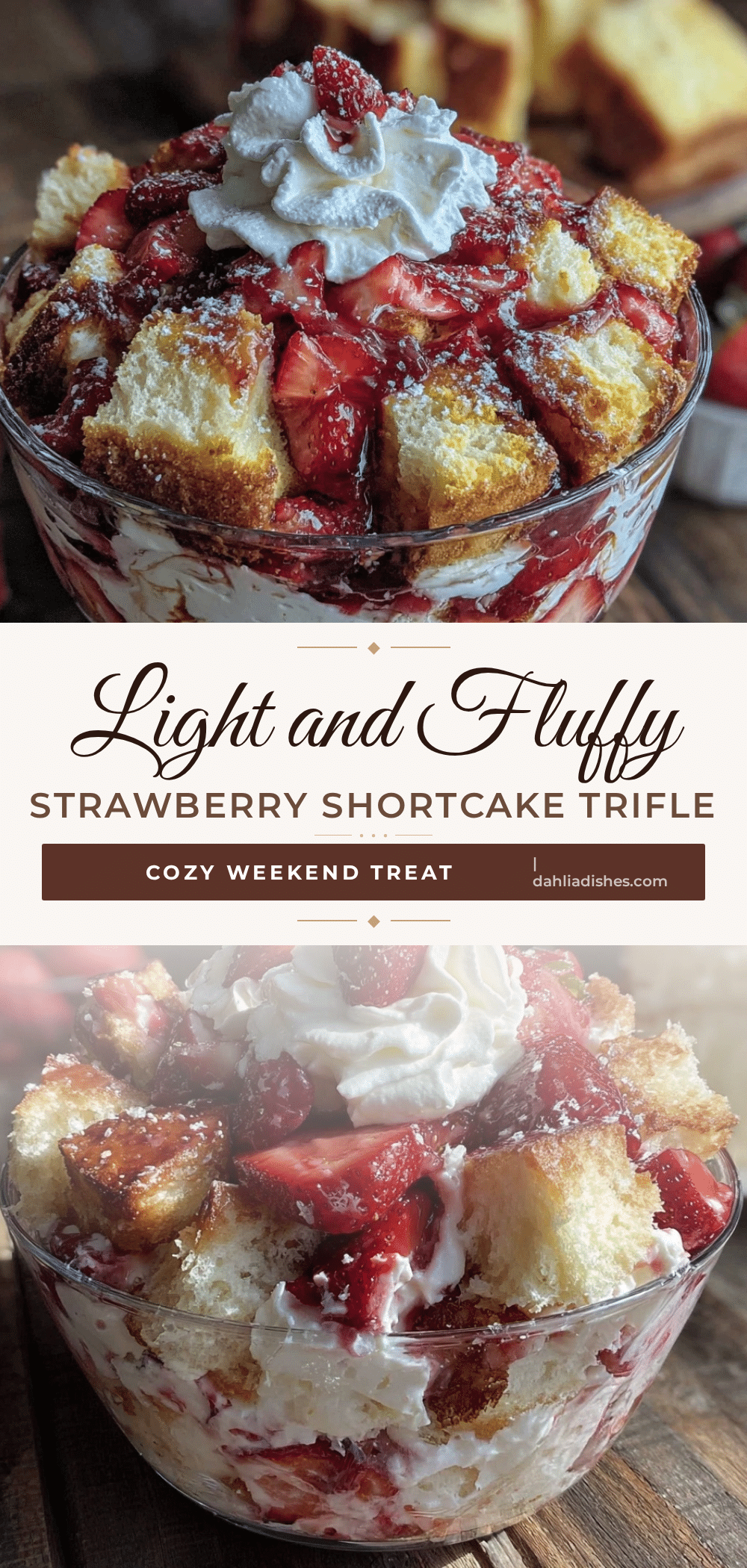 strawberry shortcake trifle recipe