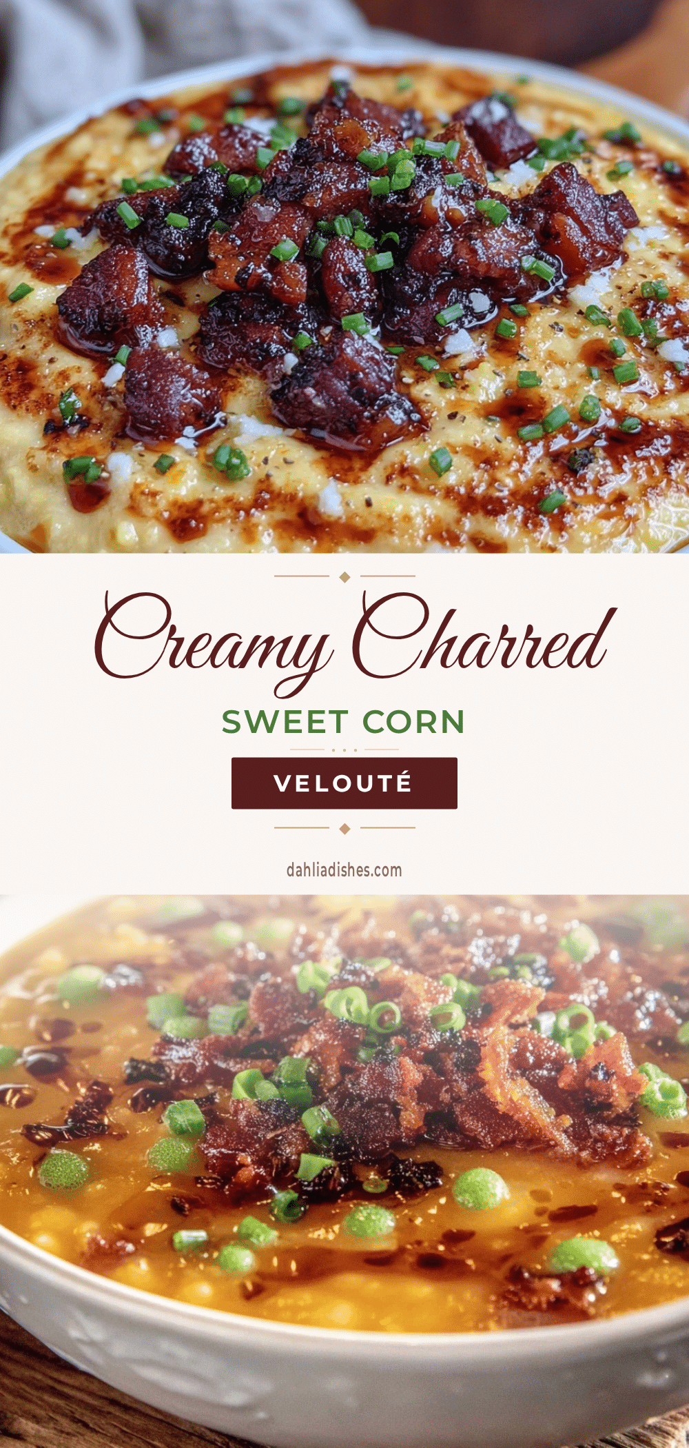 charred sweet corn velouté recipe