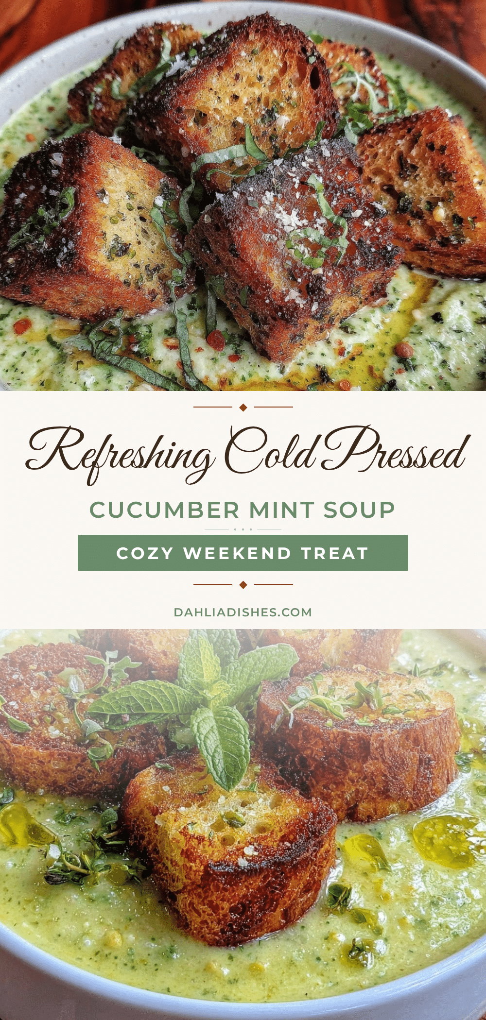 cold pressed cucumber mint soup recipe