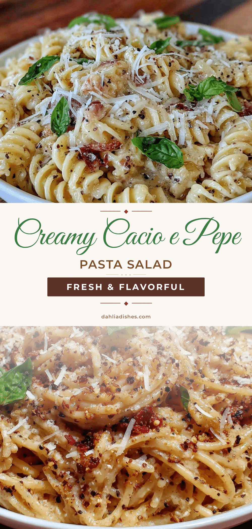 creamy cacio e pepe pasta salad recipe