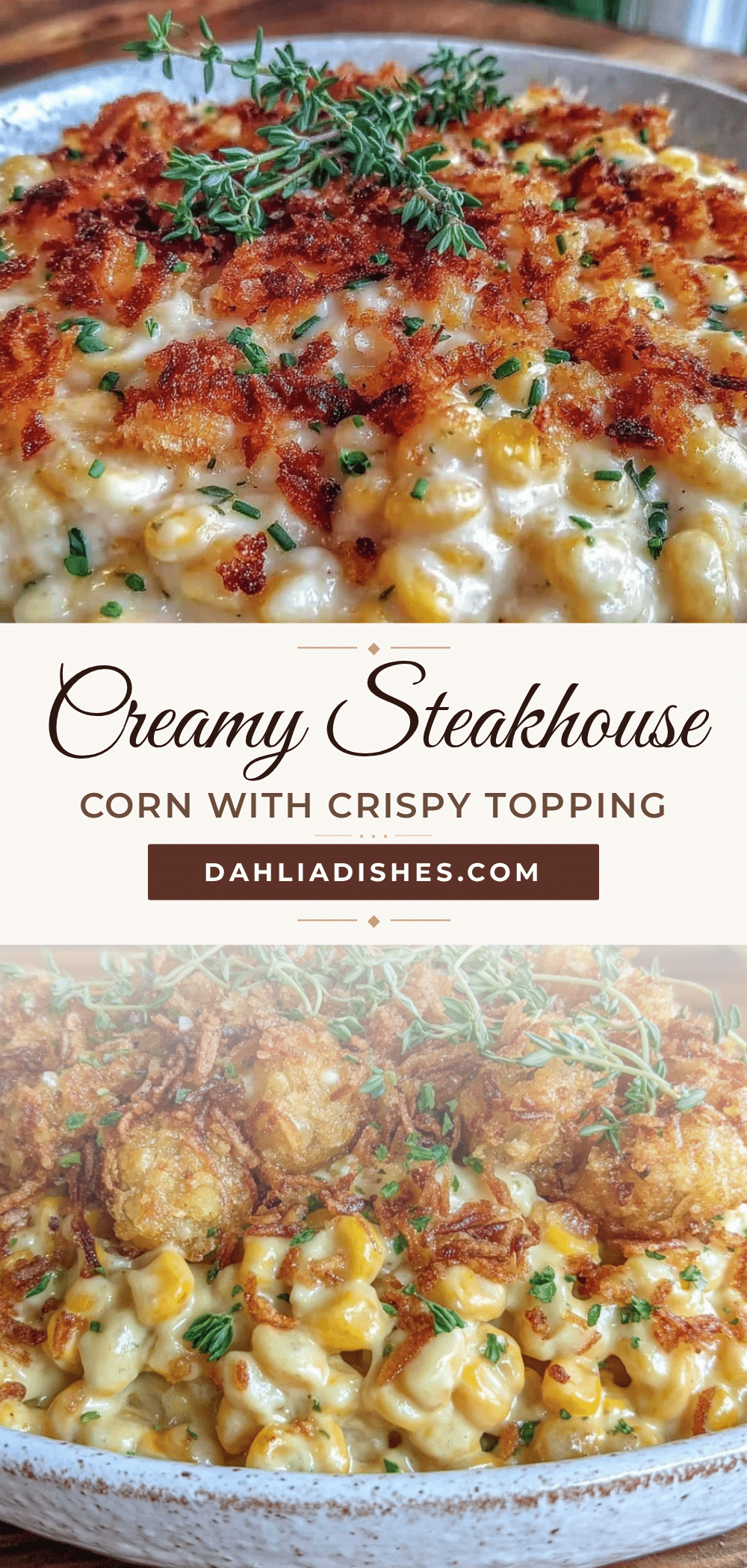 creamy steakhouse-style corn recipe