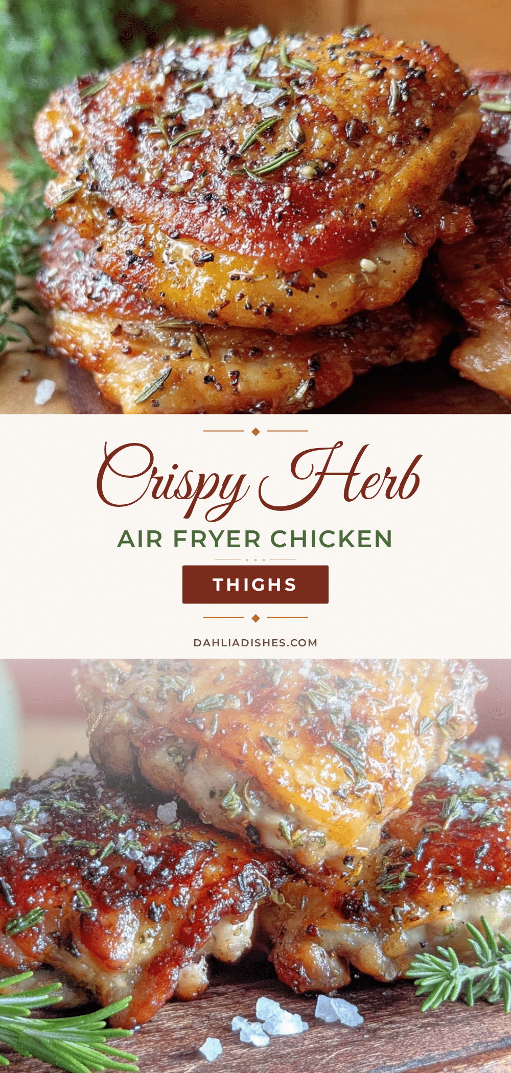 crispy air fryer chicken thighs recipe