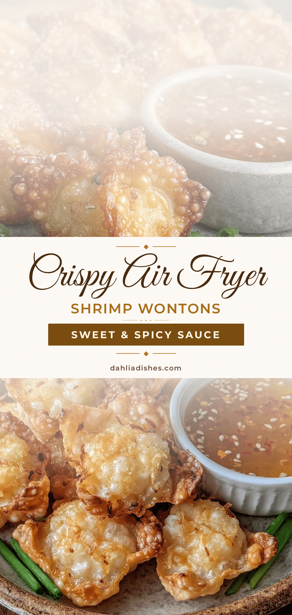 crispy air fryer shrimp wontons recipe