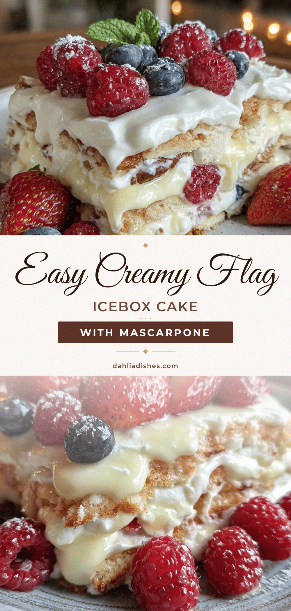 easy creamy flag icebox cake recipe