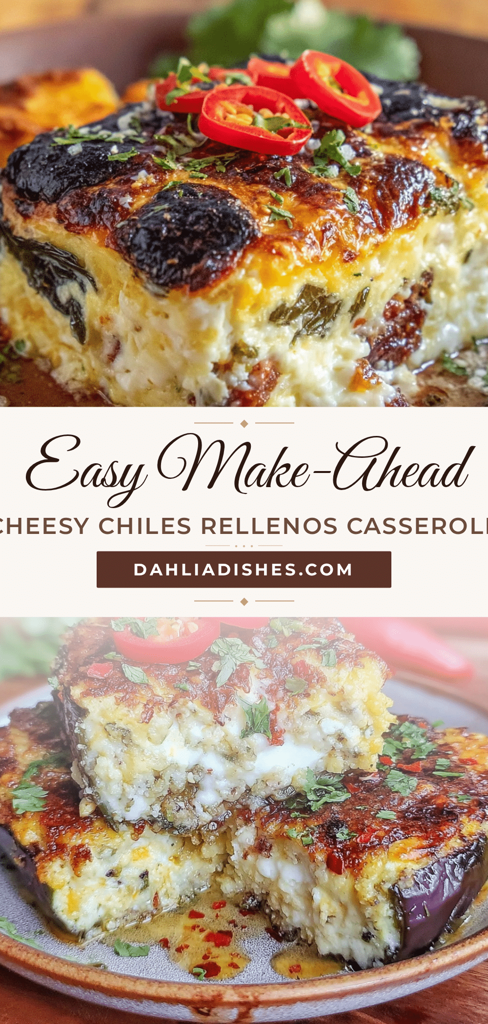 Easy Make-Ahead Chiles Rellenos Casserole recipe