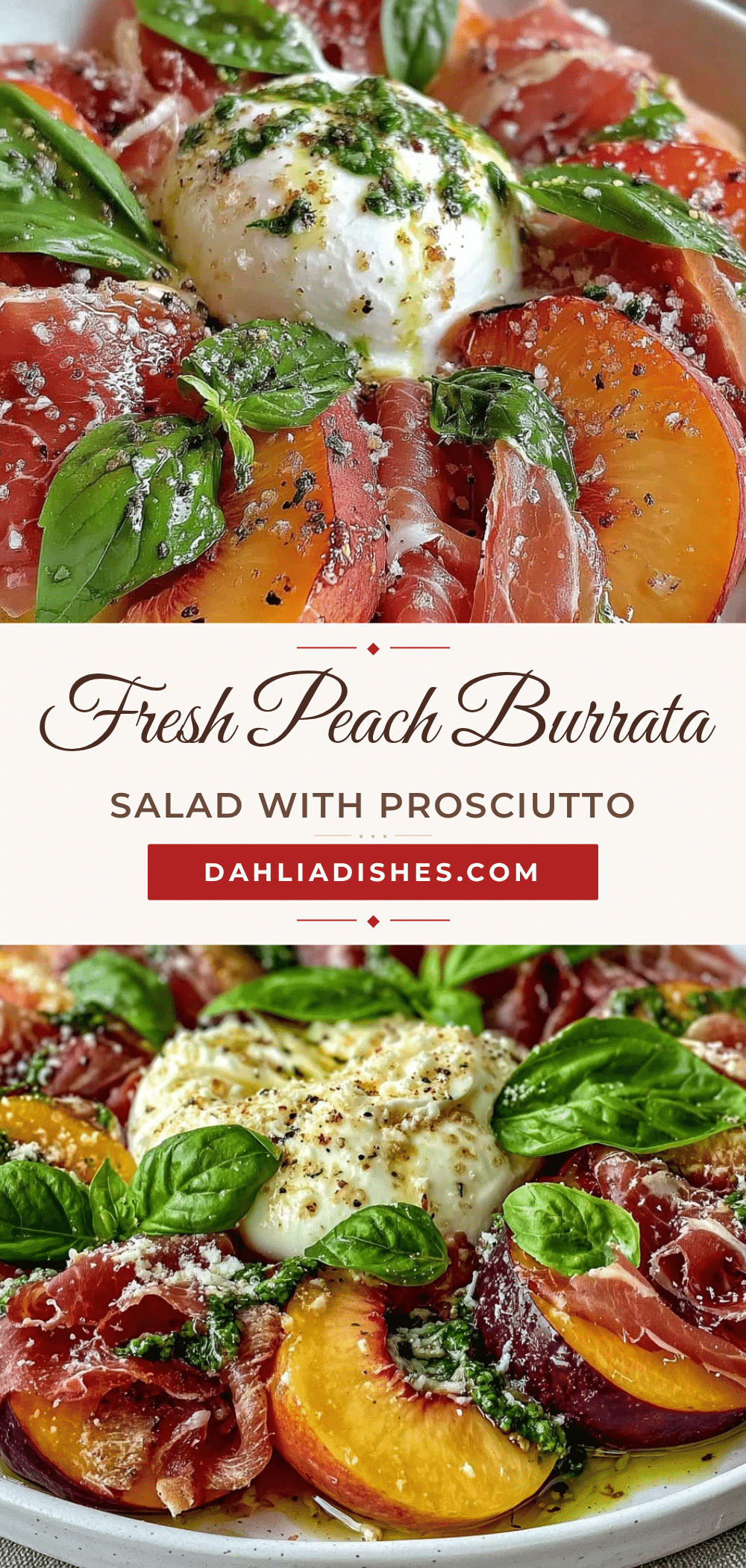 fresh peach burrata salad recipe
