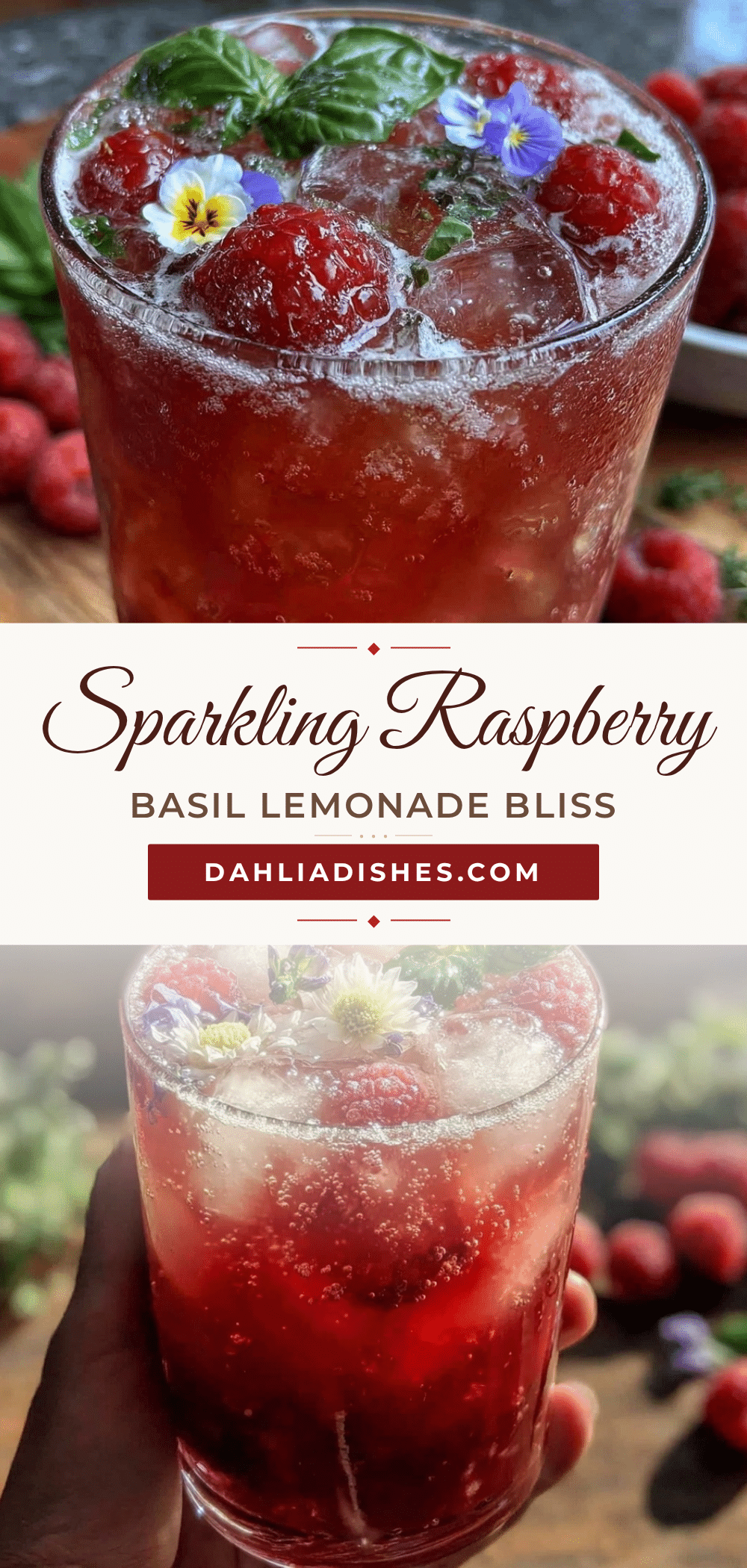 fresh sparkling raspberry basil lemonade recipe