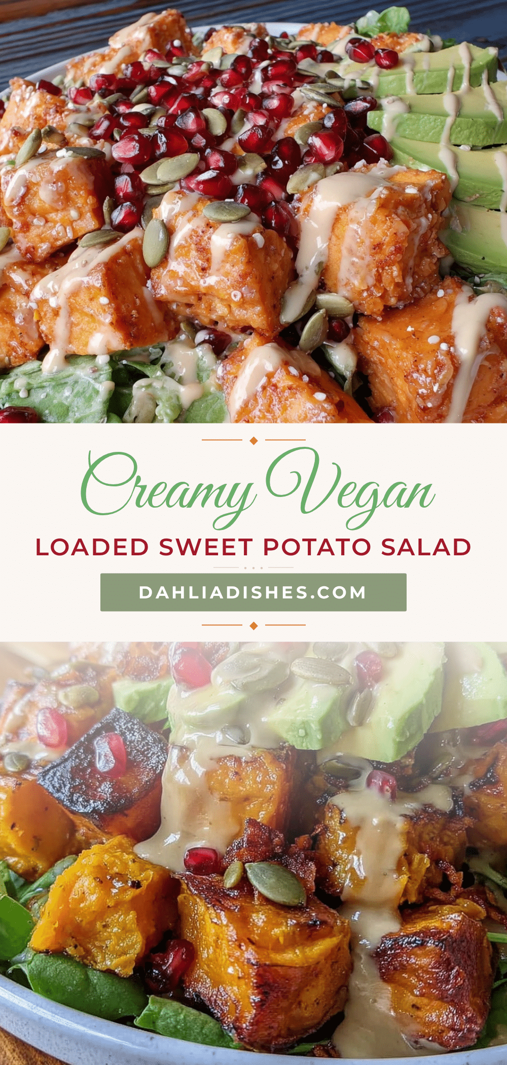 fresh vegan loaded sweet potato salad recipe