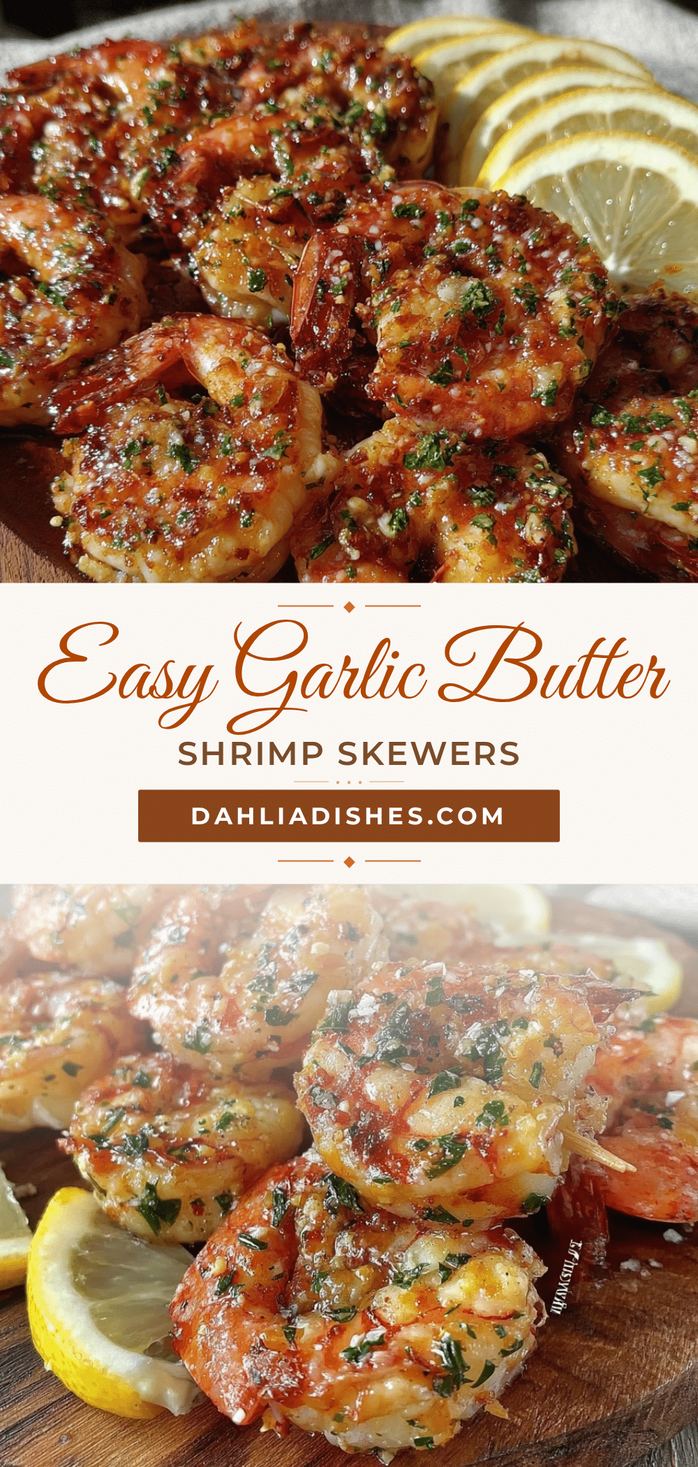 garlic butter shrimp skewers recipe