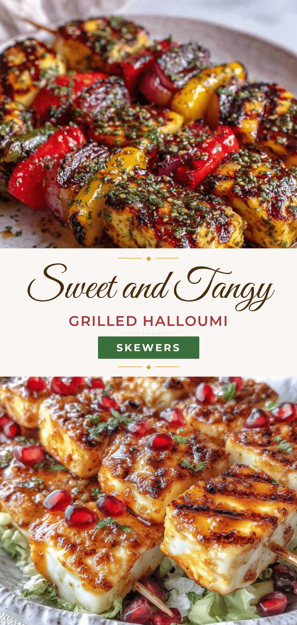grilled halloumi skewers recipe