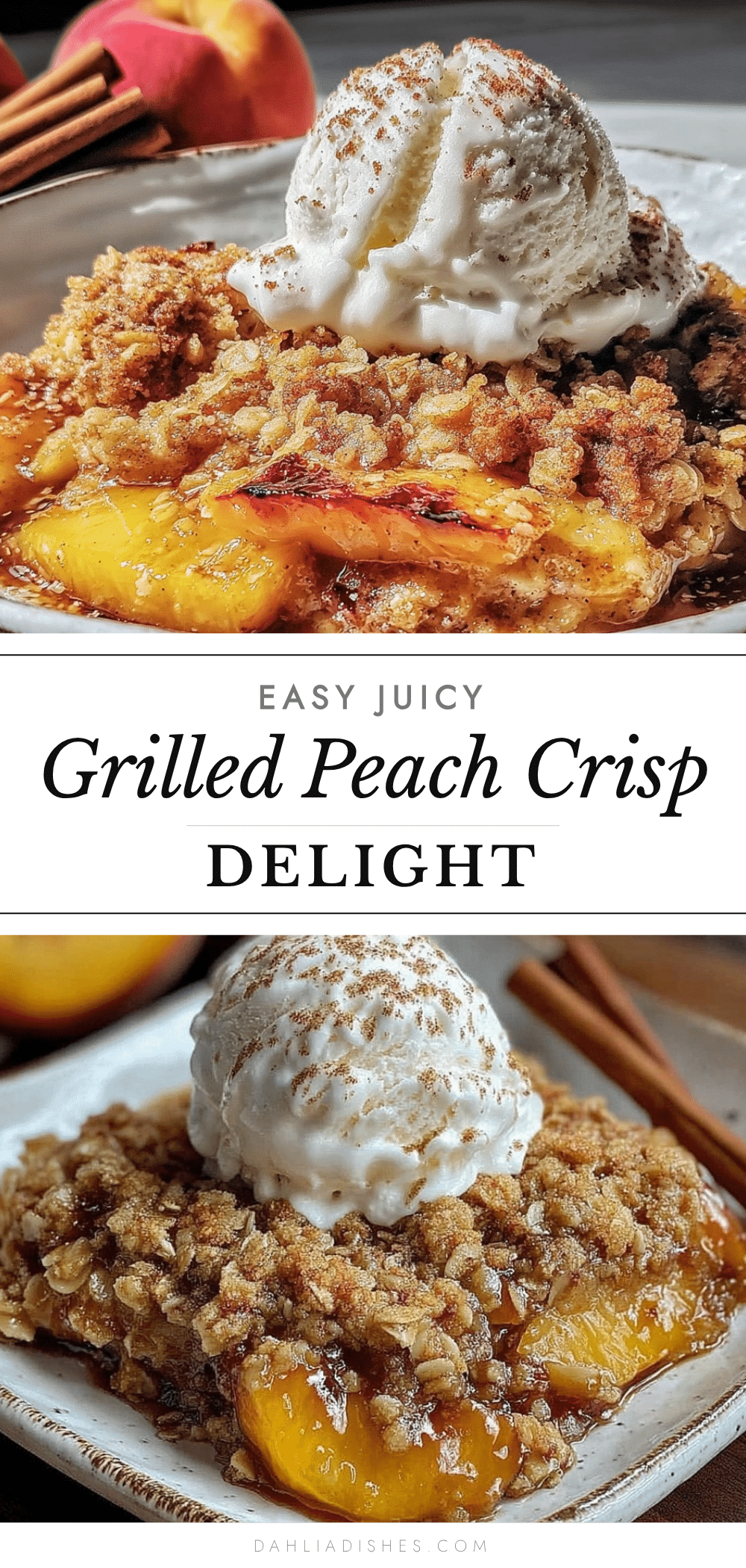 grilled peach crisp recipe