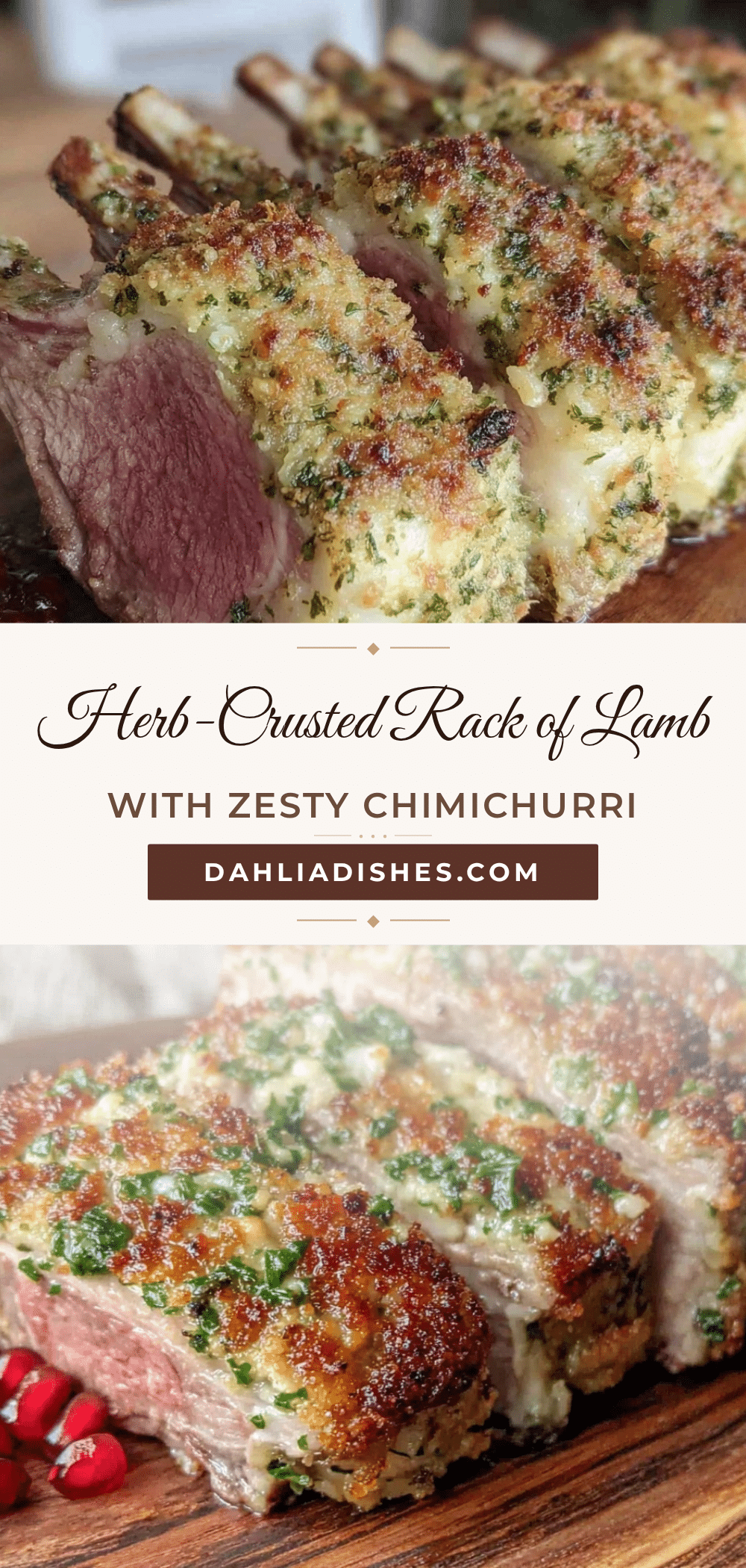 herb and dijon-crusted rack of lamb recipe