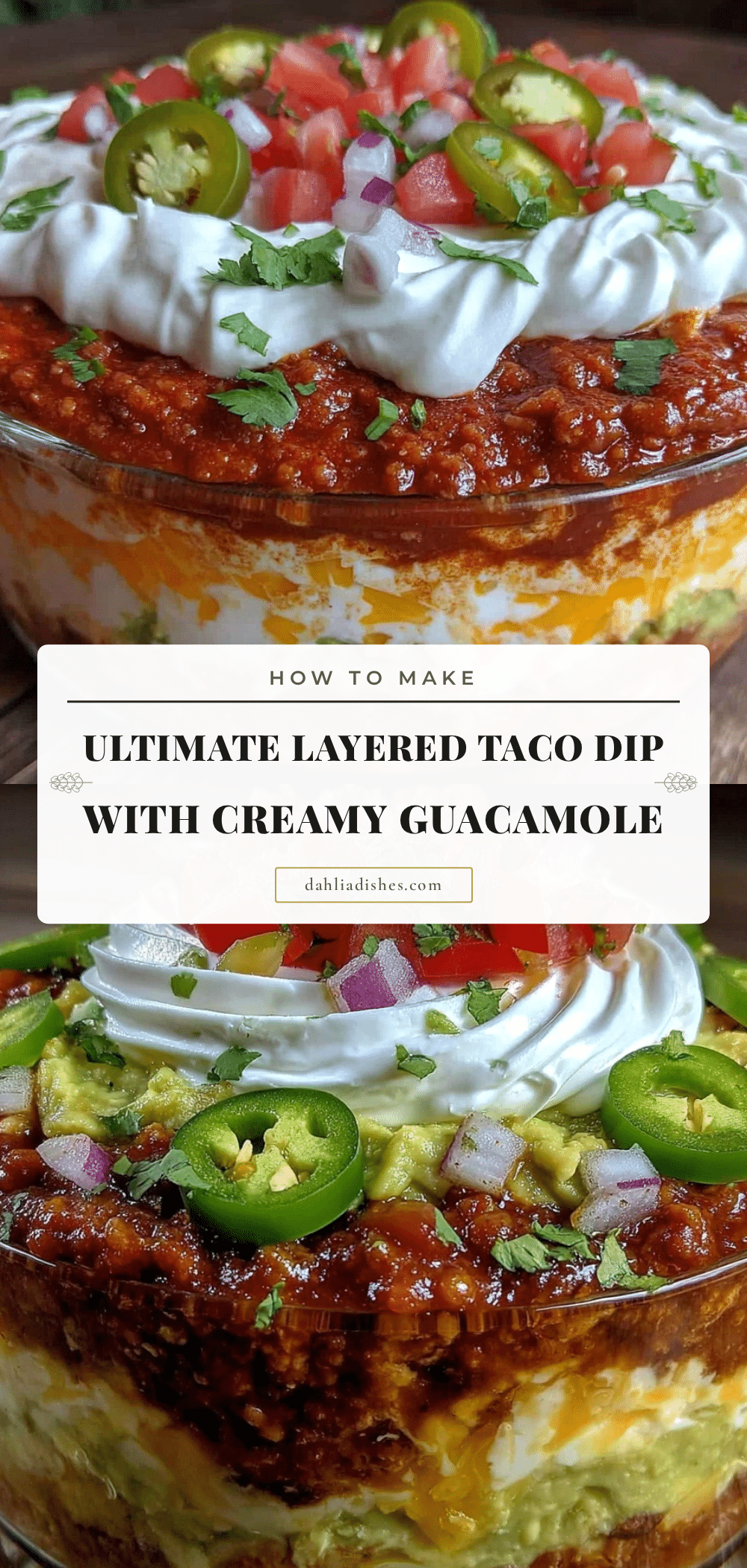 layered taco dip recipe