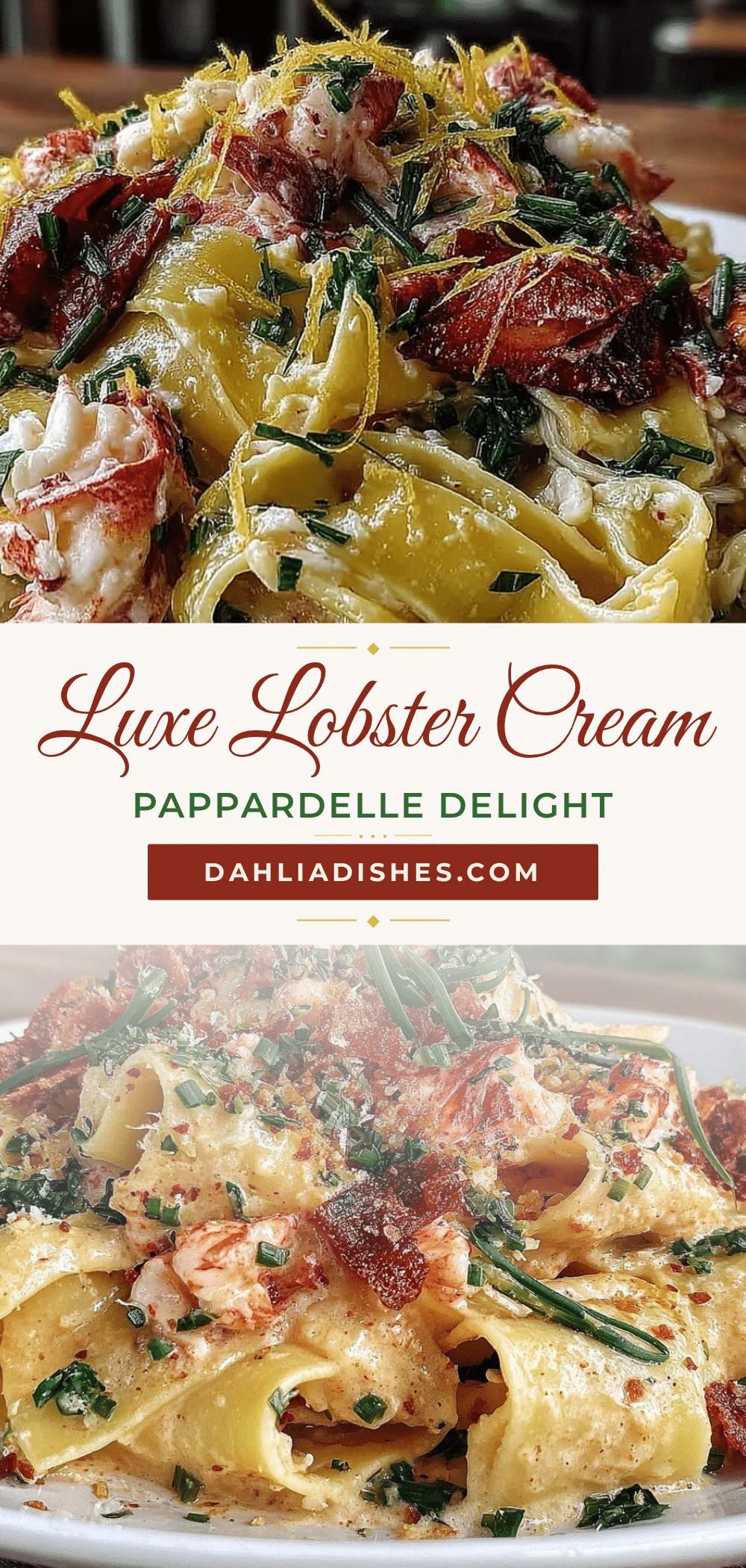 pappardelle with lobster cream sauce recipe