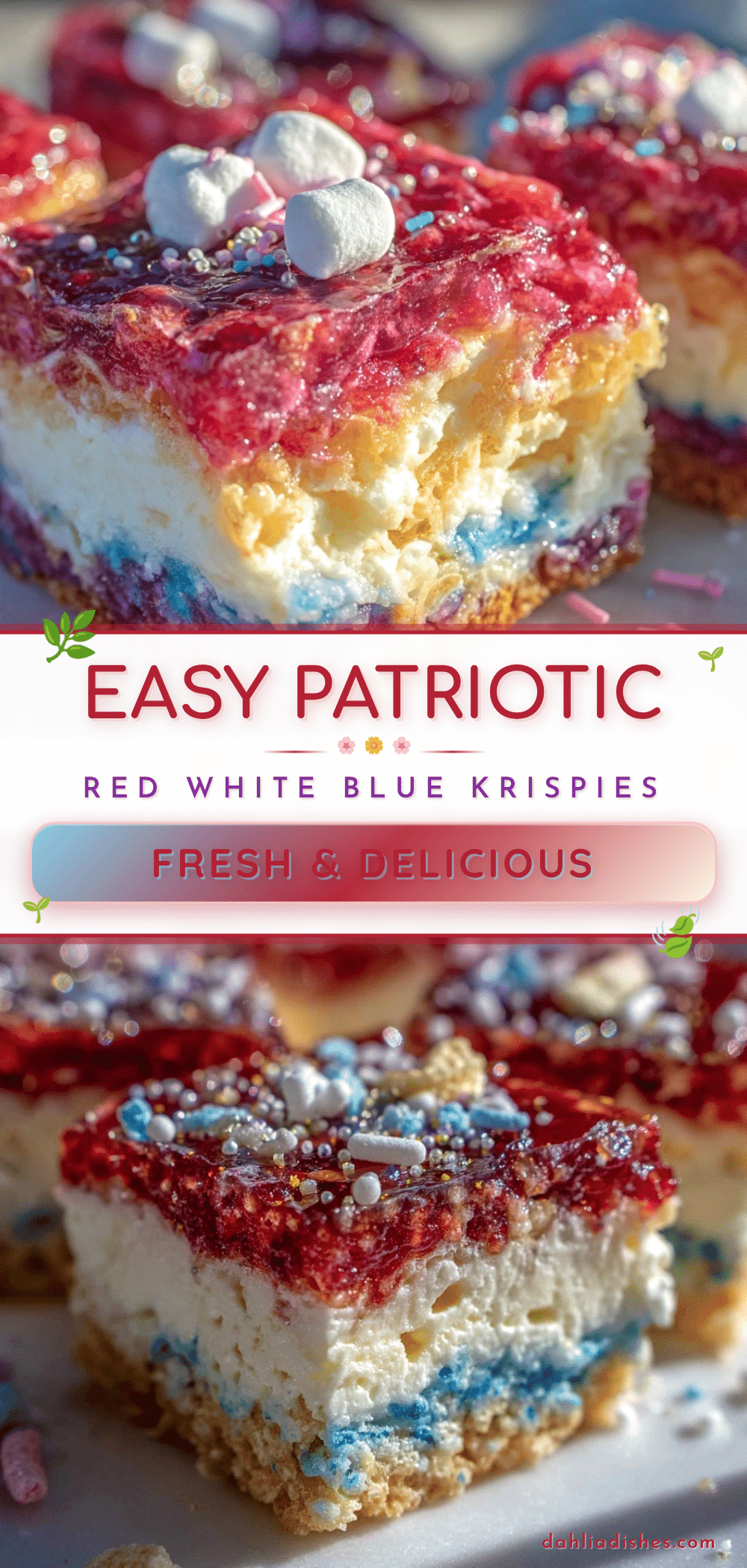 patriotic rice krispie treats recipe