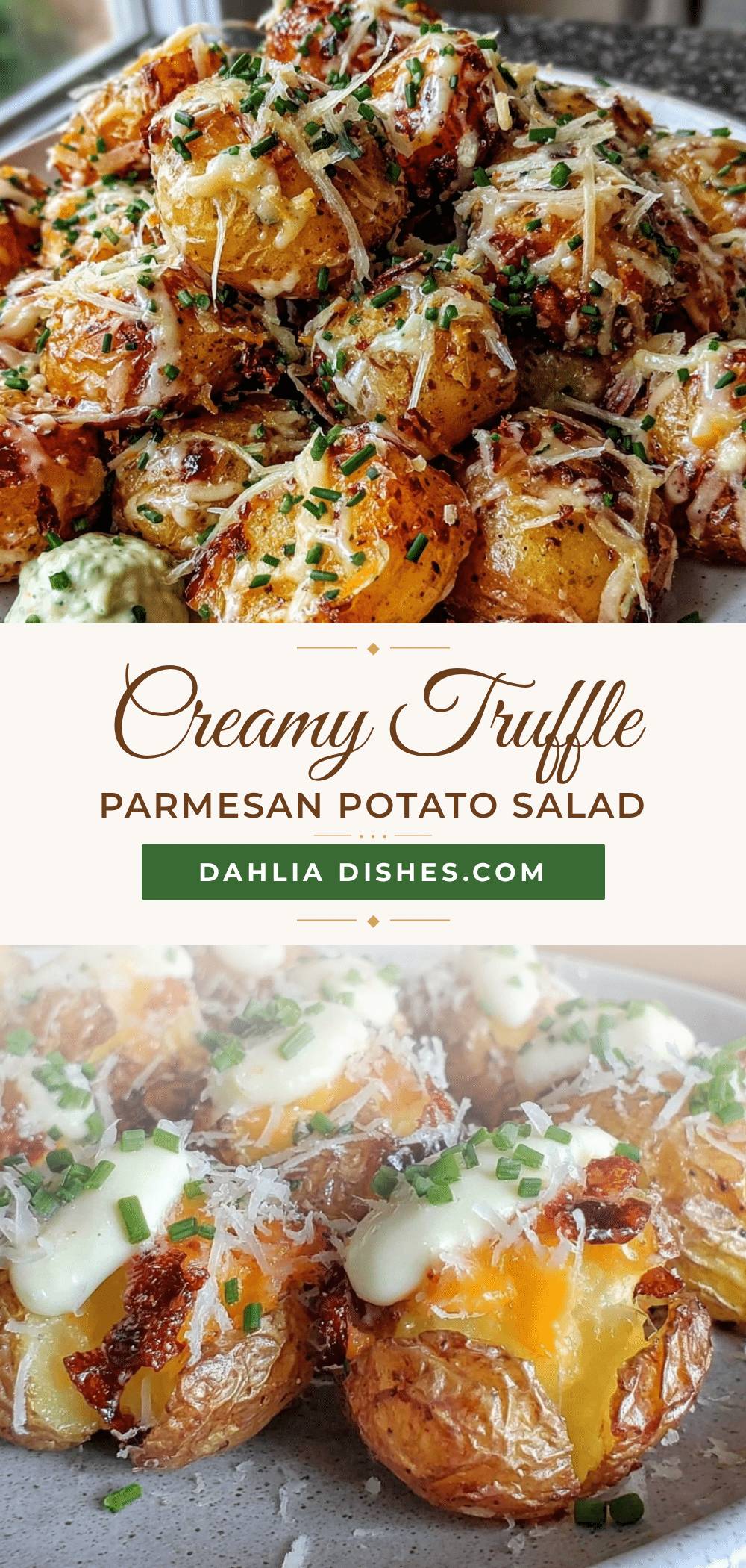 roasted garlic and truffle parmesan potato salad recipe