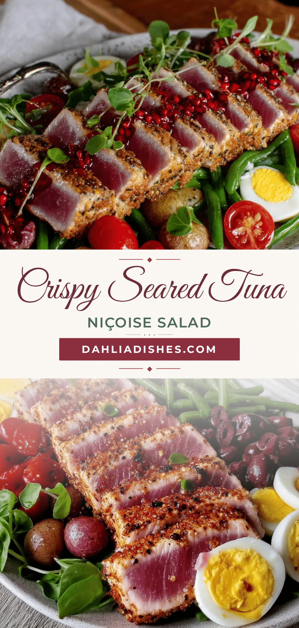 seared tuna niçoise salad recipe