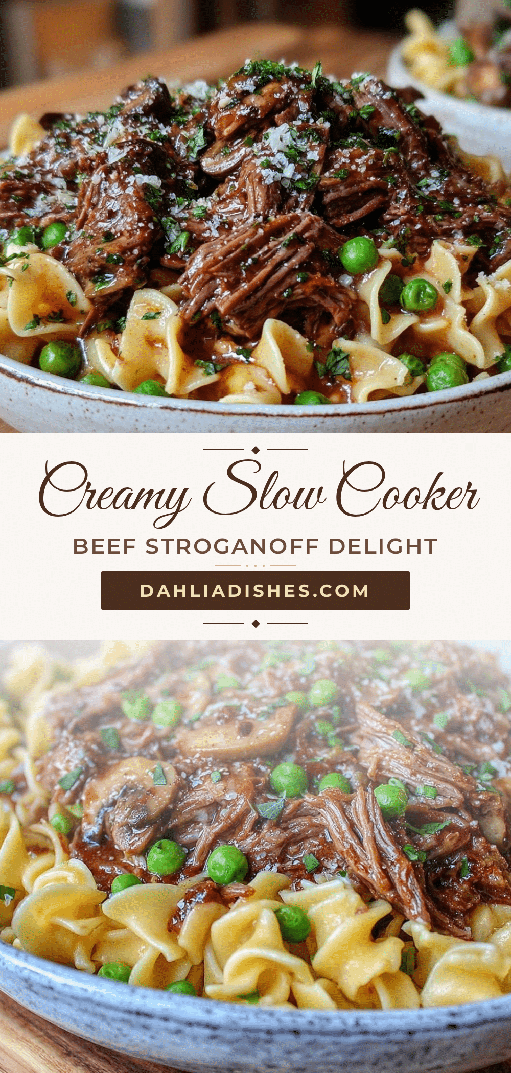 slow cooker beef stroganoff recipe